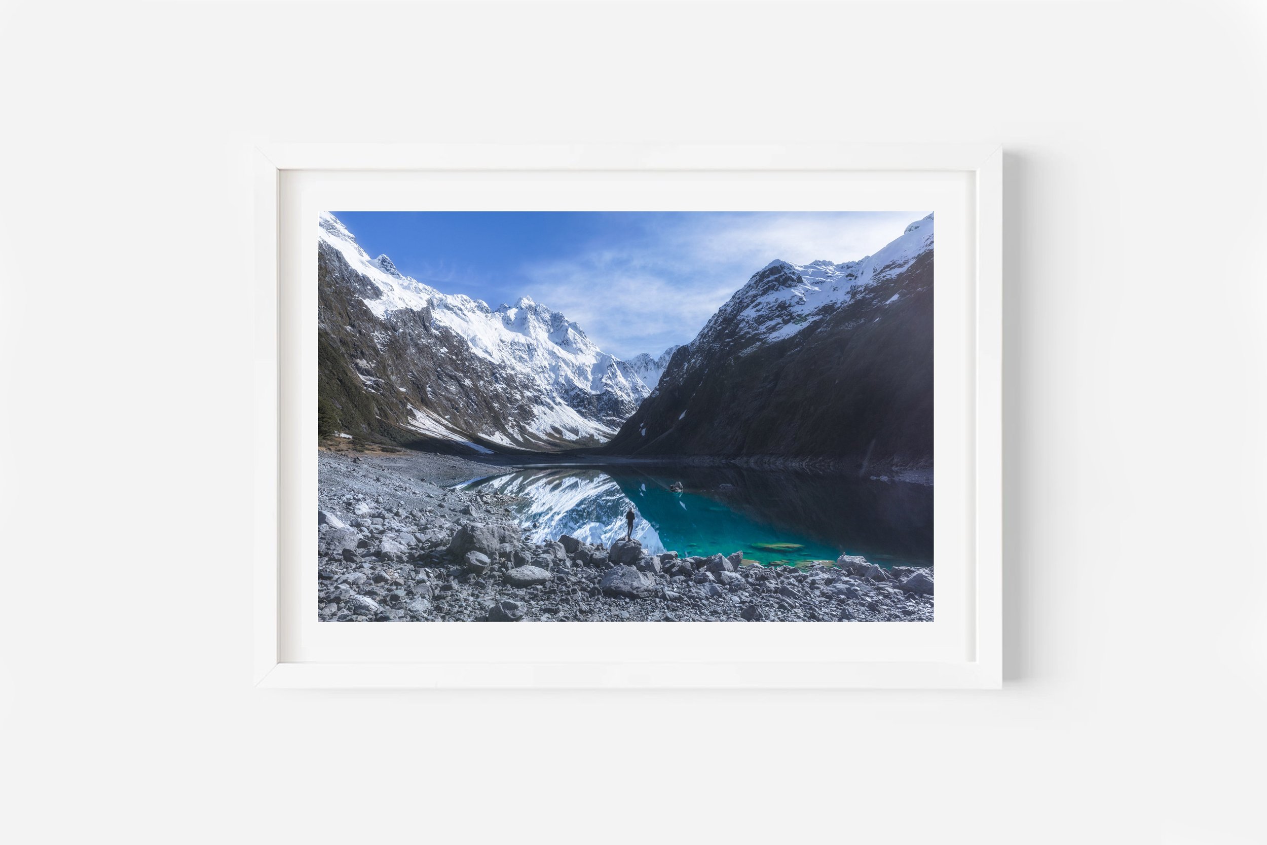 Lake Marian Winter Fiordland NZ Print