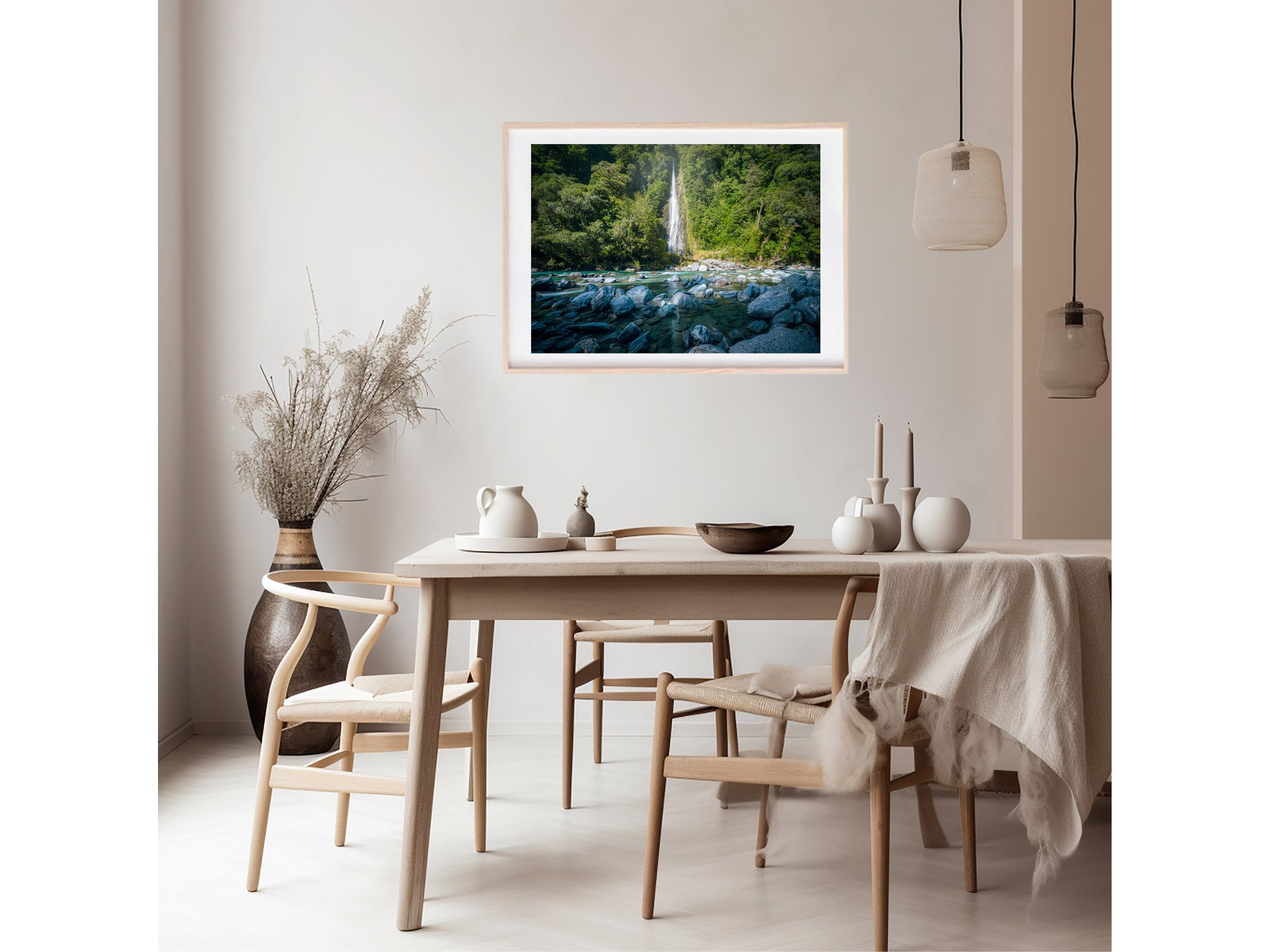 thundercreek falls haast pass nz print
