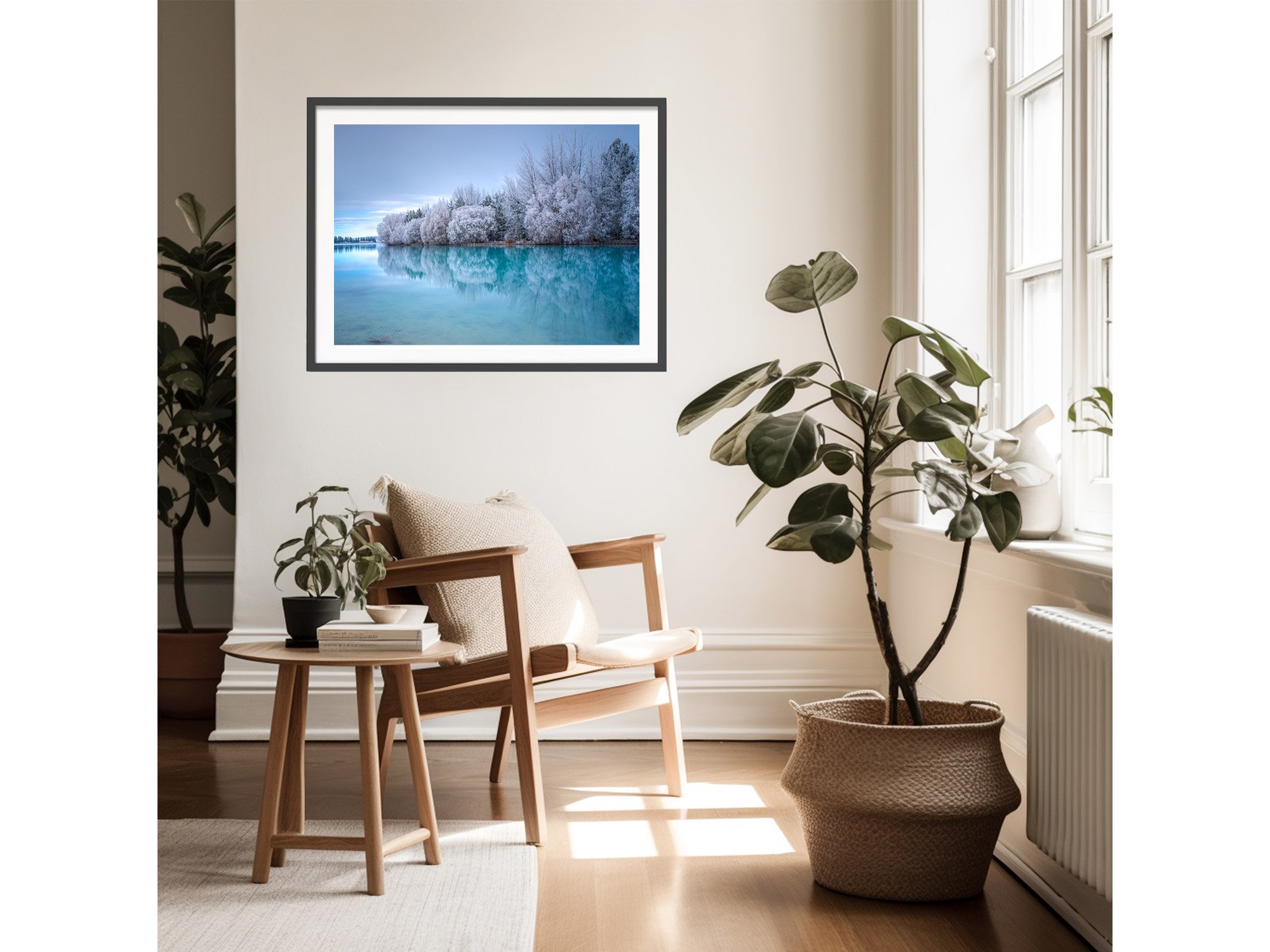 Lake Ruataniwha Twizel Hoar Frost NZ Print