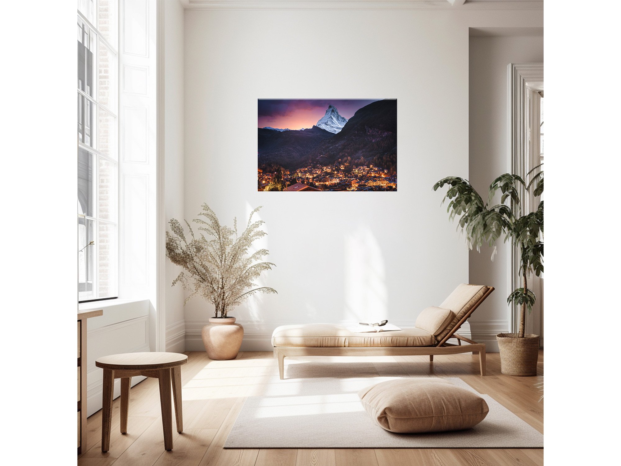 The Matterhorn Zermatt Lookout Switzerland Sunset Print