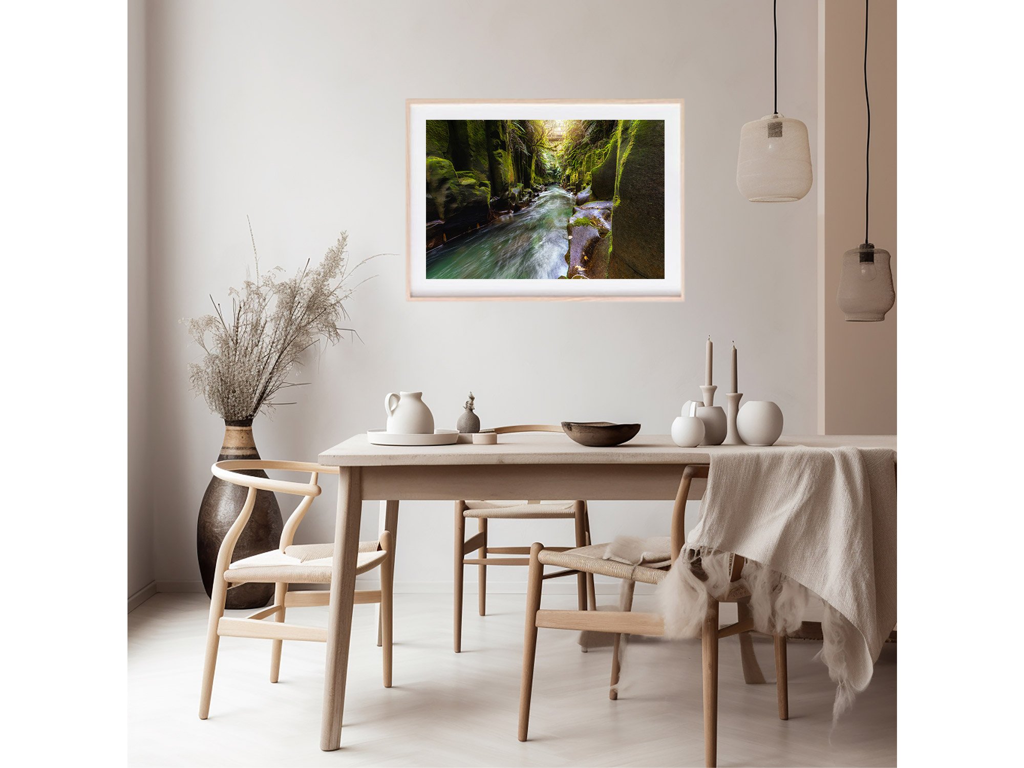 Te Whaiti Nui A Toi Canyon Whirinaki Forest NZ Print