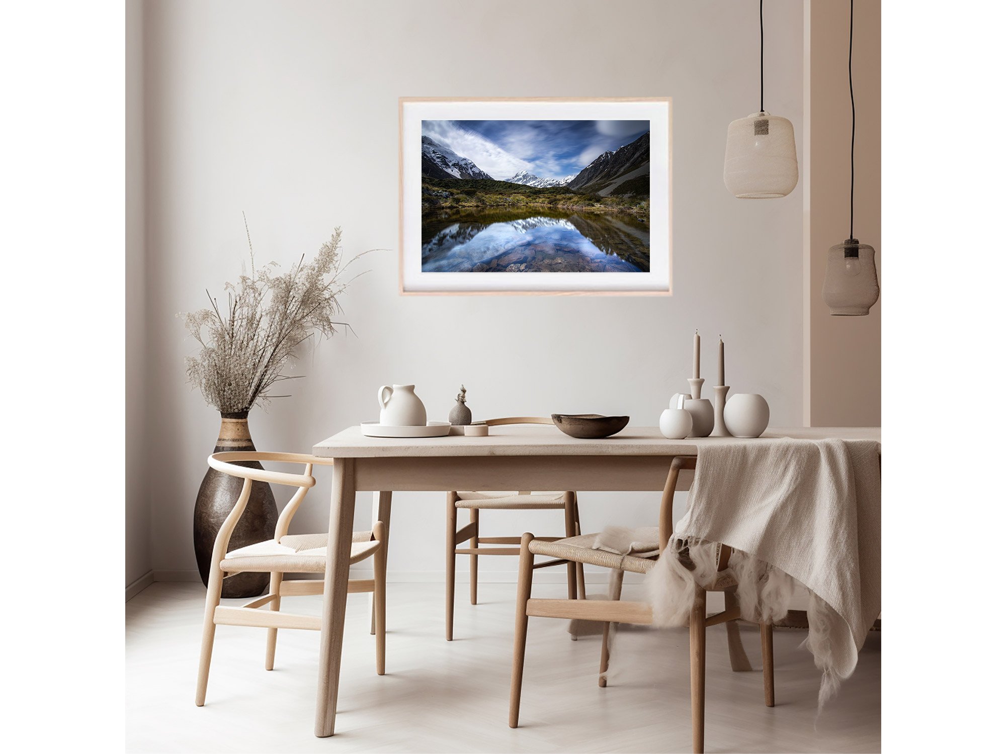 Hooker Valley Track Mount Cook reflection NZ Print