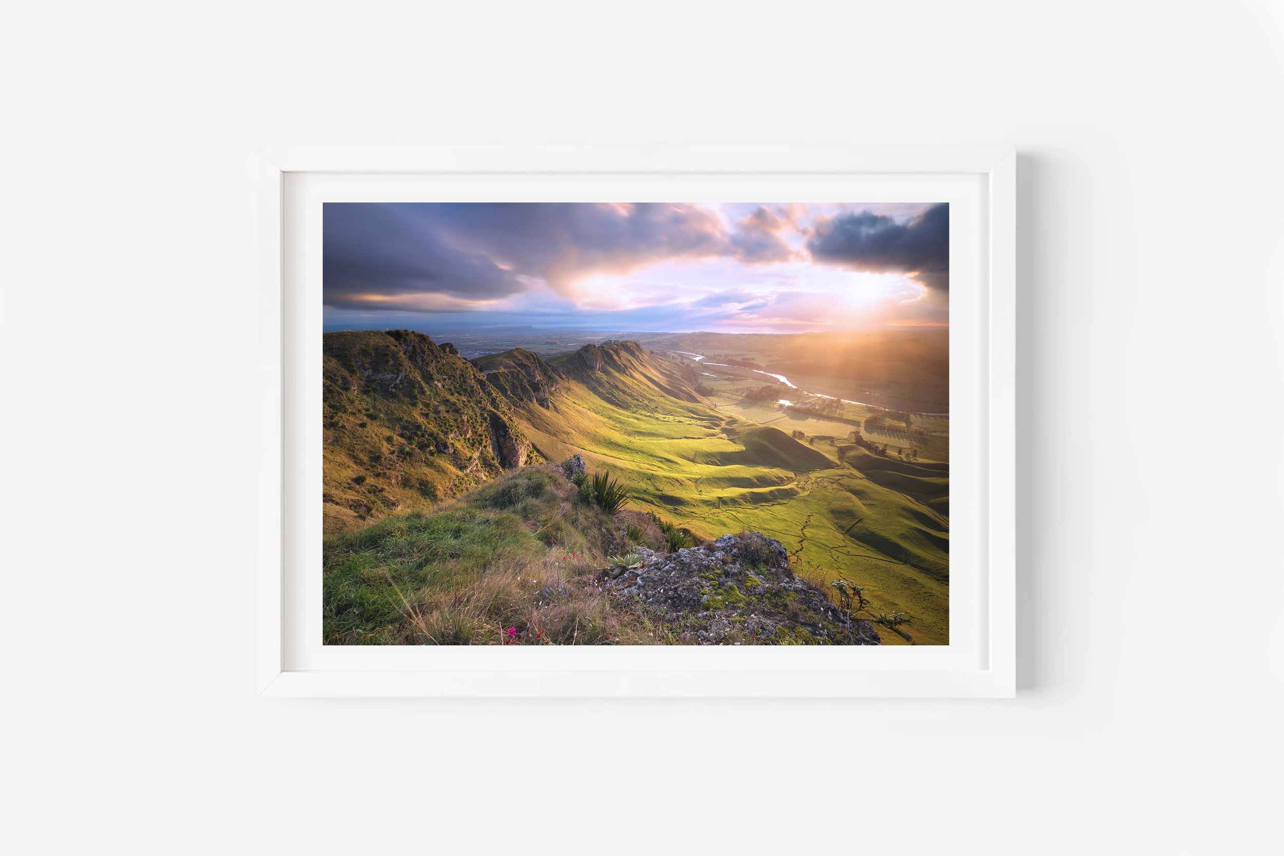 Te Mata Peak Sunrise Hawkes Bay NZ Print