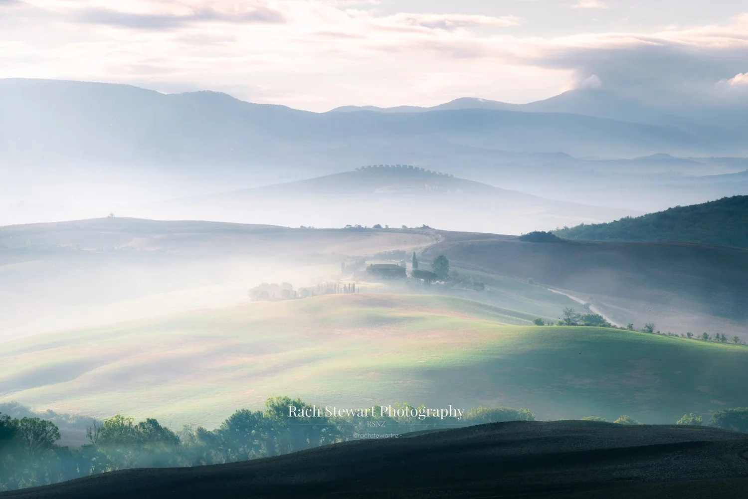 Tuscan Fields Podere Belvedere Tuscany Italy Print