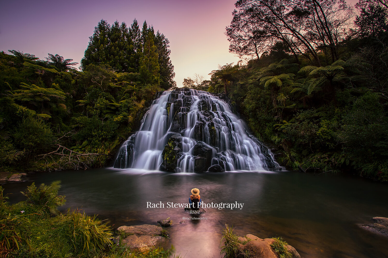 Owharoa Falls Karangahake Gorge Coromandel NZ Print