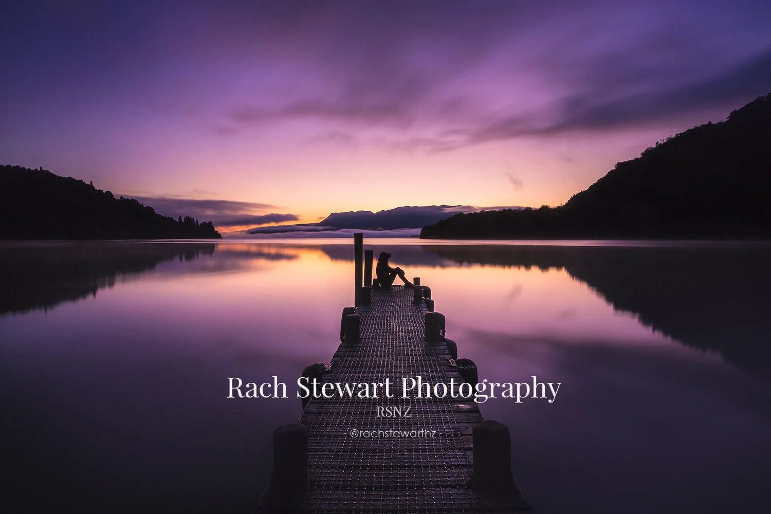Lake Tarawera Jetty Rotorua Sunrise NZ Print