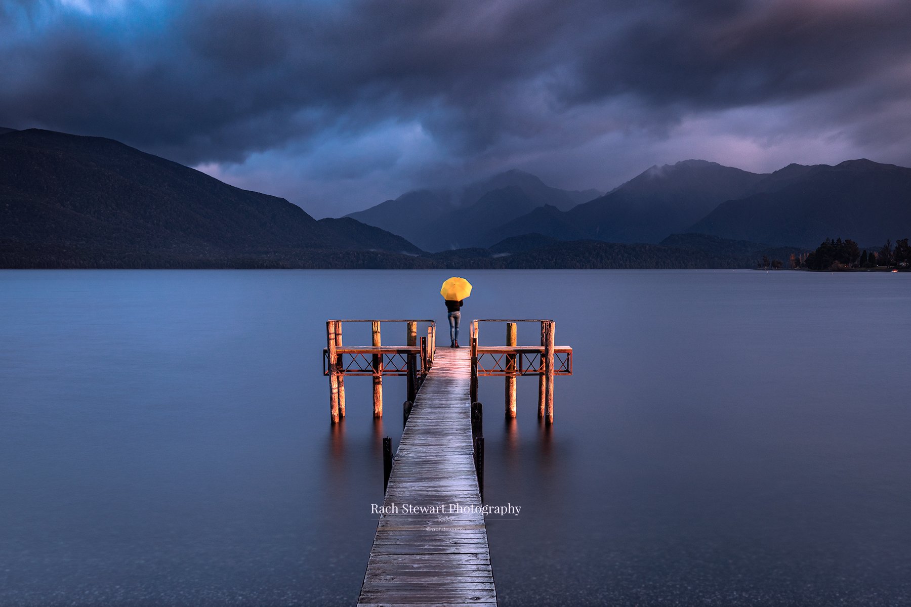 Lake Te Anau Jetty Fiordland NZ Print