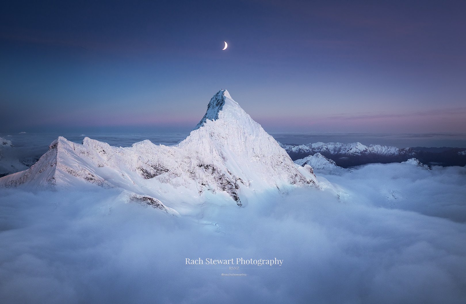 Mount Aspiring Aerial Image NZ Print
