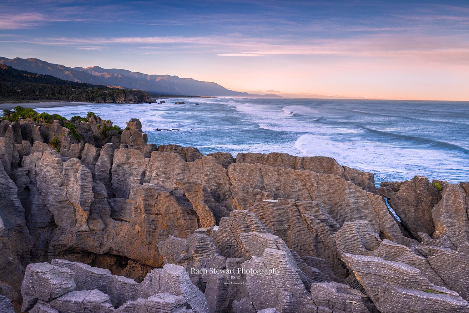 Punakaiki Pancake Rocks Sunrise II New Zealand Landscape Photography 