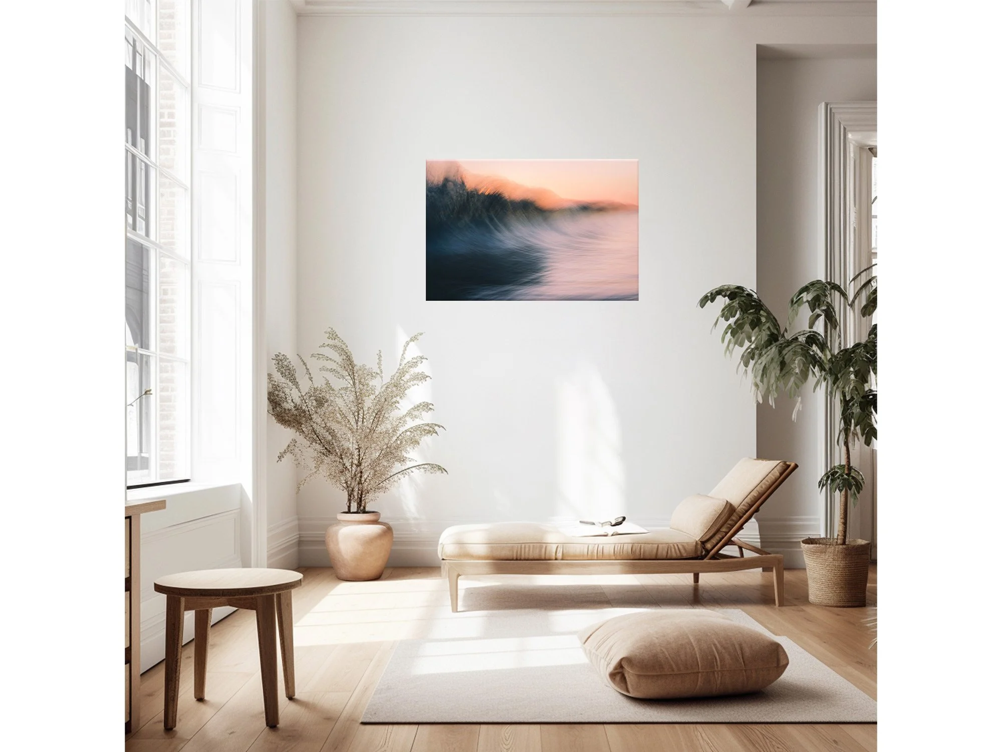 Sunrise Wave Ocean Art Print Mount Maunganui New Zealand