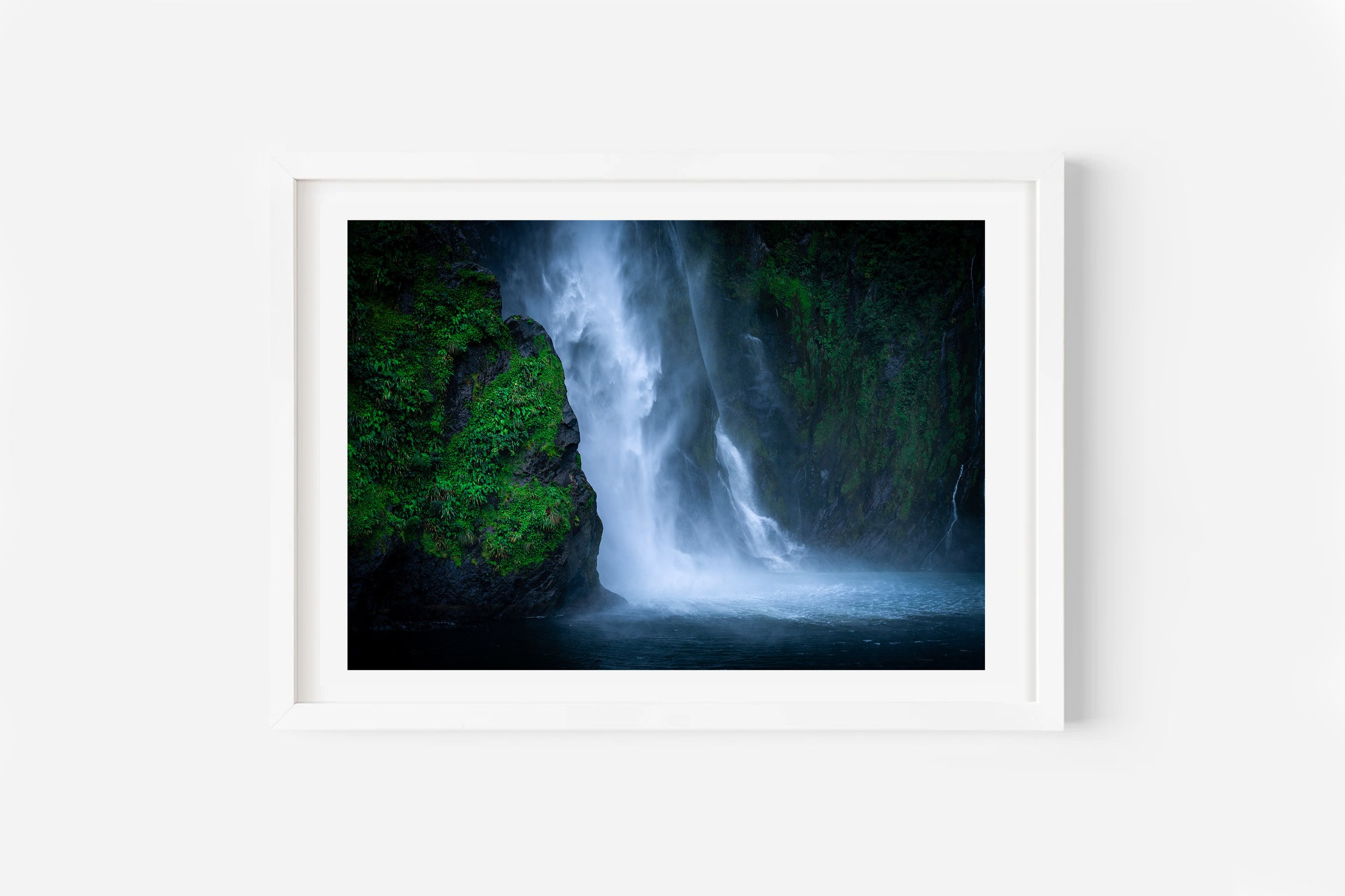 Stirling Falls Milford Sound Fiordland NZ Print