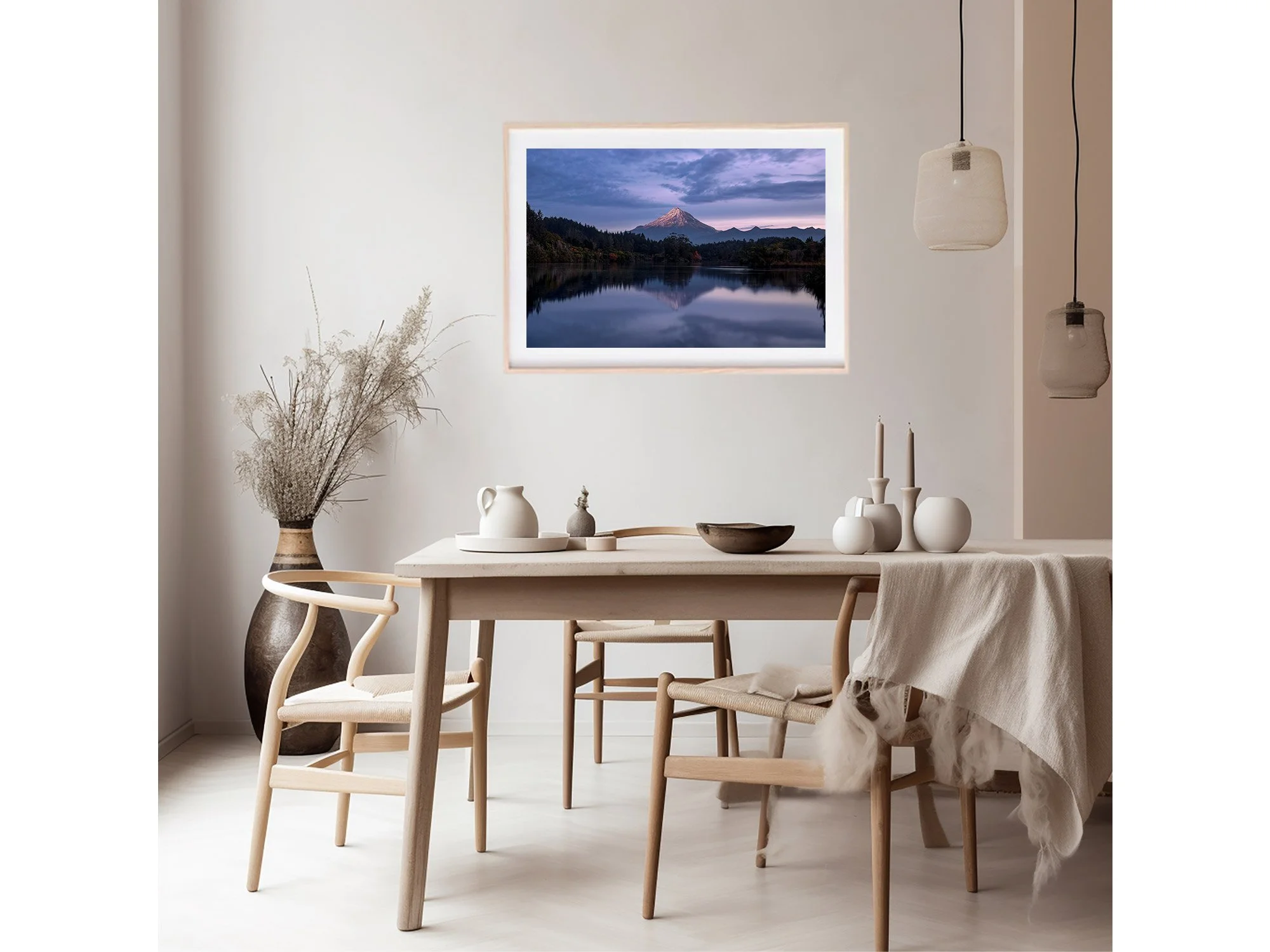 Lake Mangamahoe Taranaki New Zealand Print