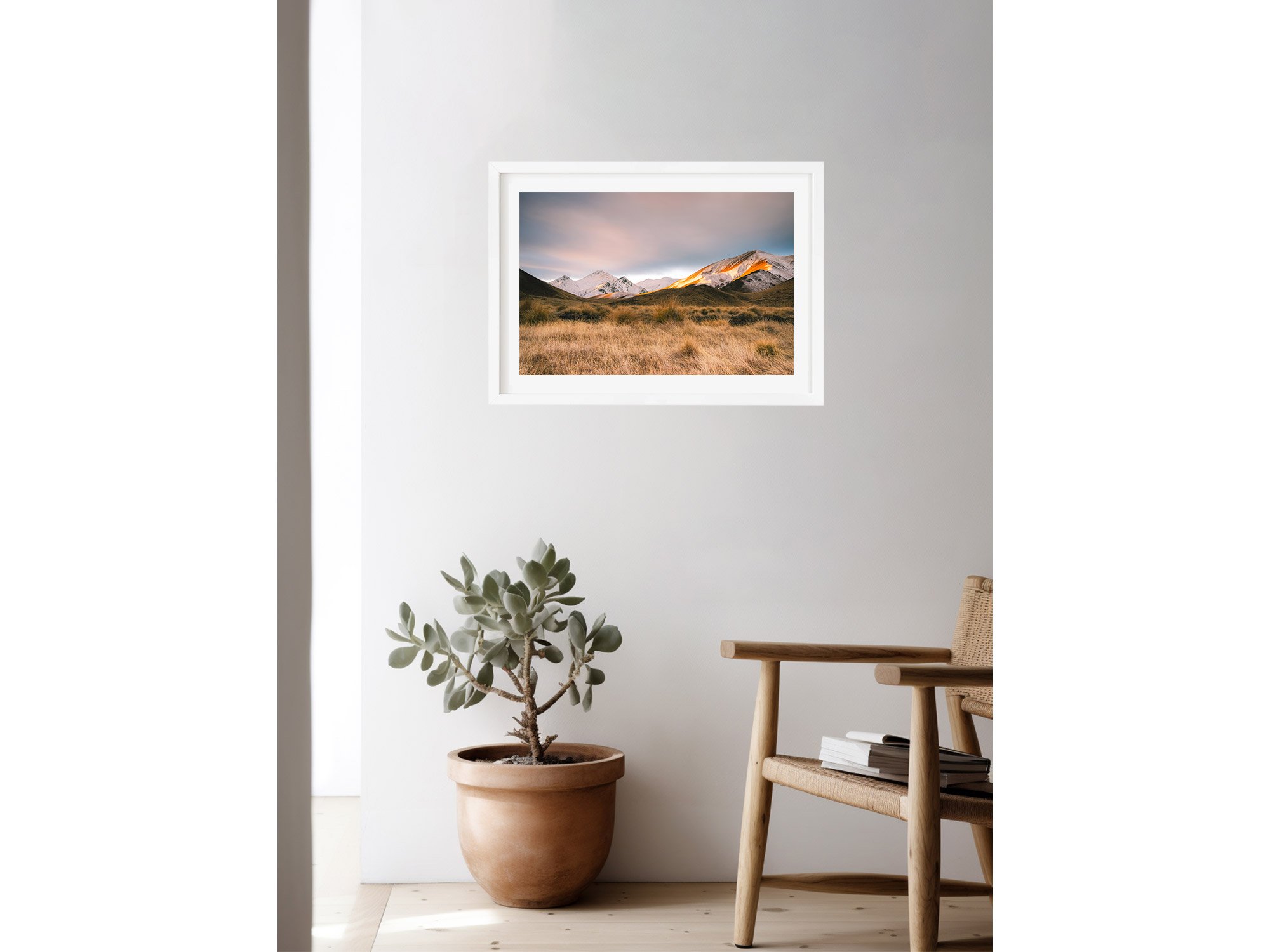 NZ Print of Lindis Pass view central otago sunset