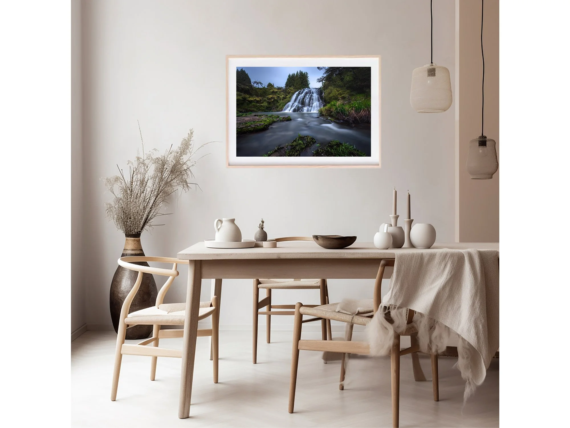 Owharoa Falls Karangahake Gorge Coromandel NZ Print