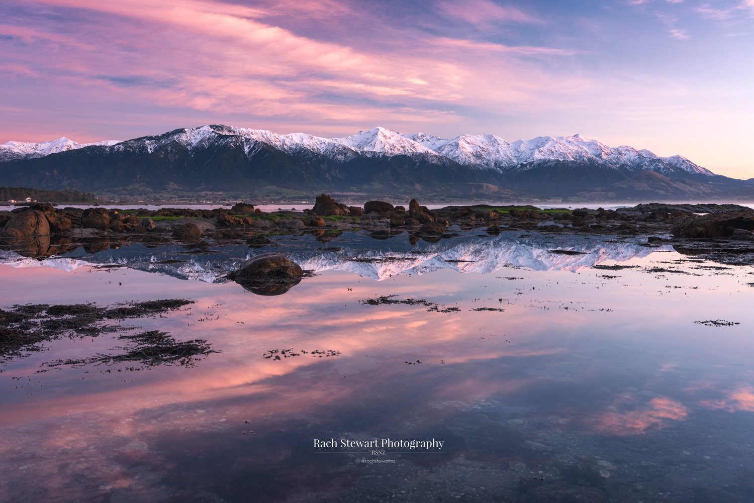 Kaikoura Waterfront Sunrise Reflection NZ Print