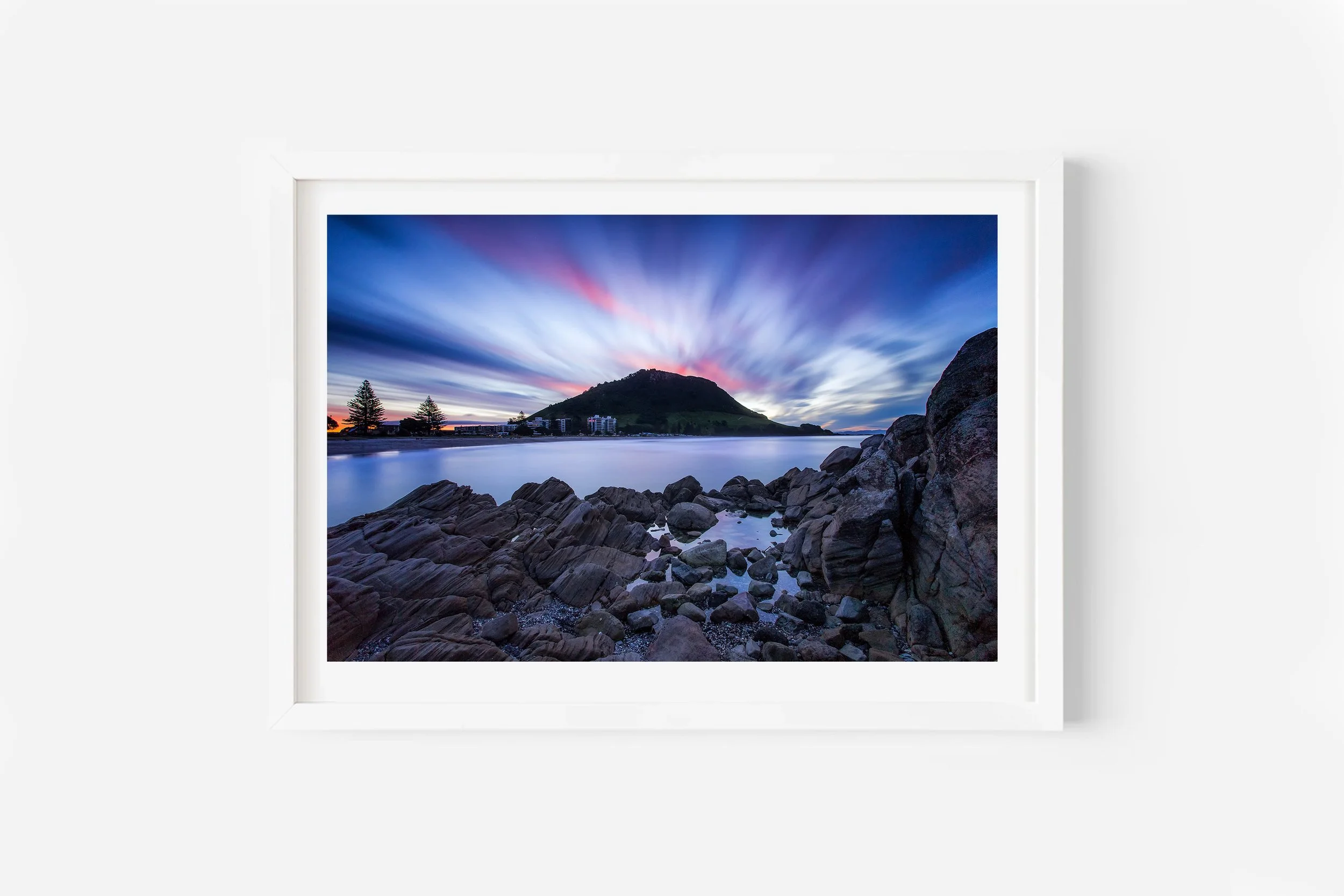 Mount Maunganui sunset Bay of Plenty NZ Print