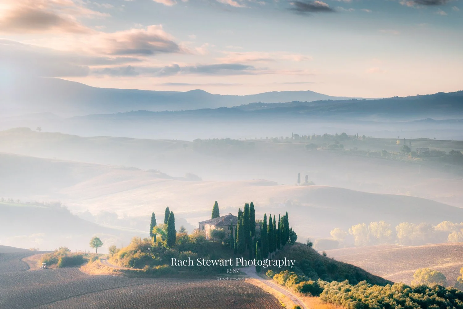 Podere Belvedere Tuscany Italy Sunrise Print