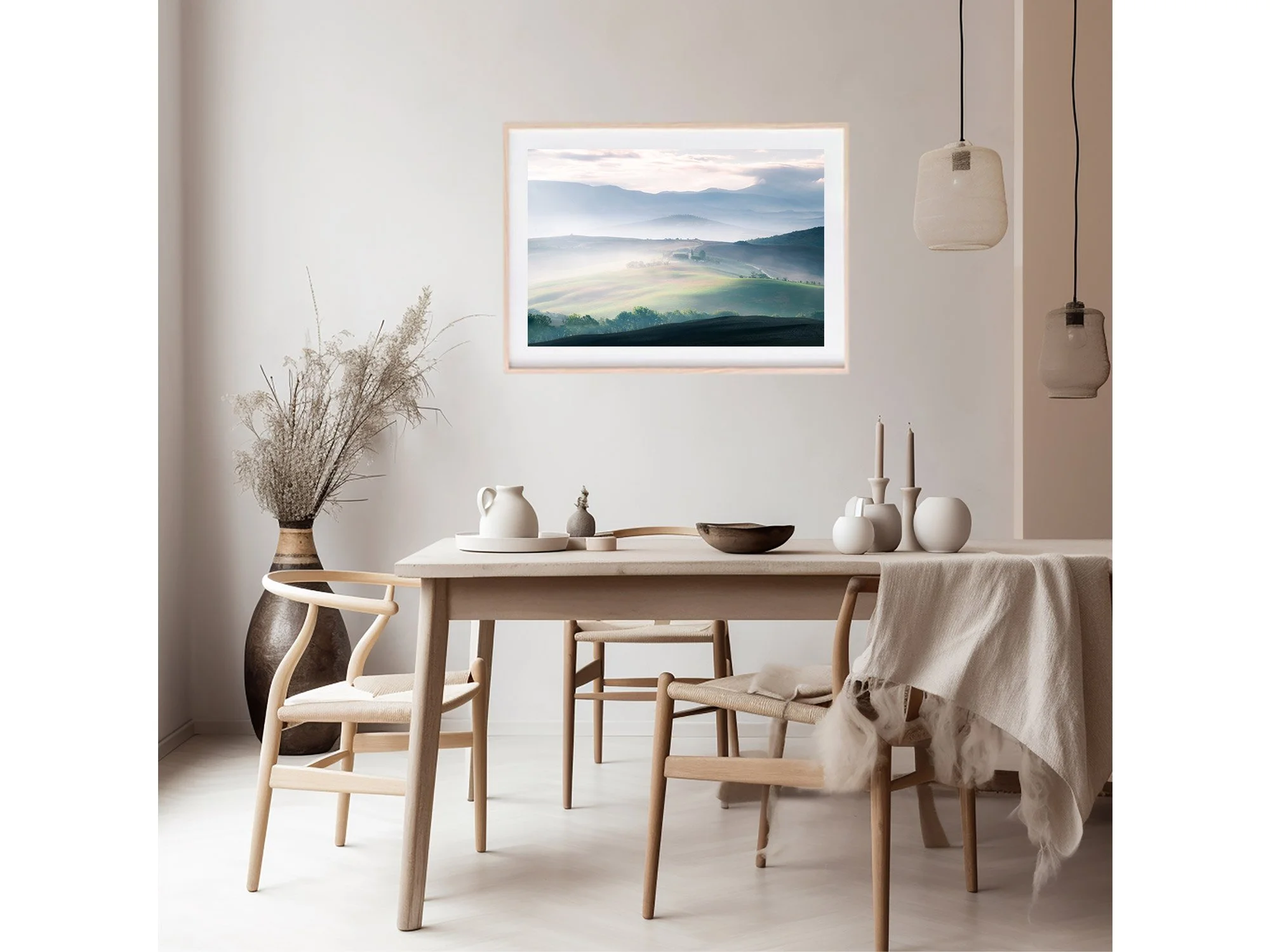 Tuscan Fields Podere Belvedere Tuscany Italy Print