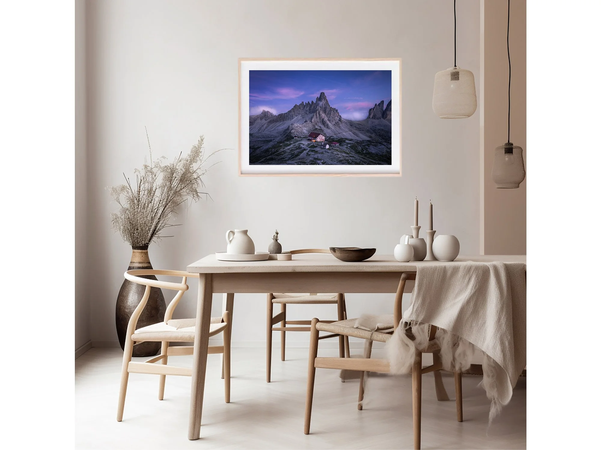 Rifujio Locatelli Tre Cime Di Lavaredo The Dolomites Italy Print