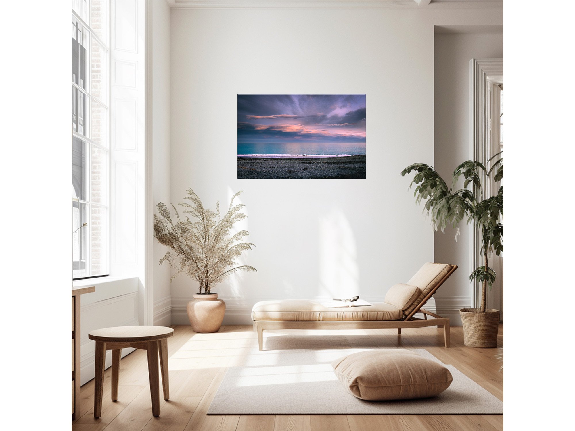 Tuhawaiki Point Beach Lighthouse Reef Timaru NZ Print