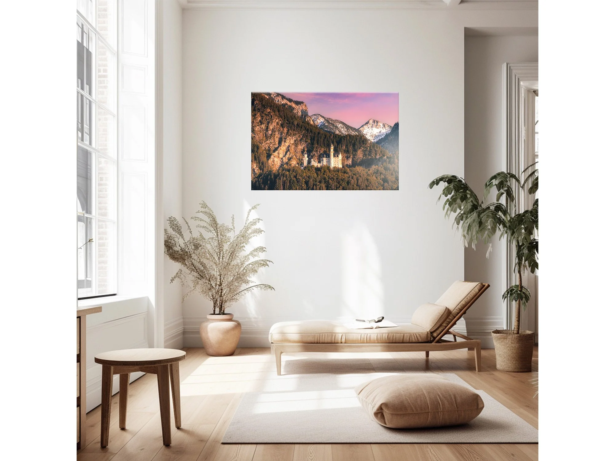 Sunset Neuschwanstein Castle Germany Alterschrofen Print