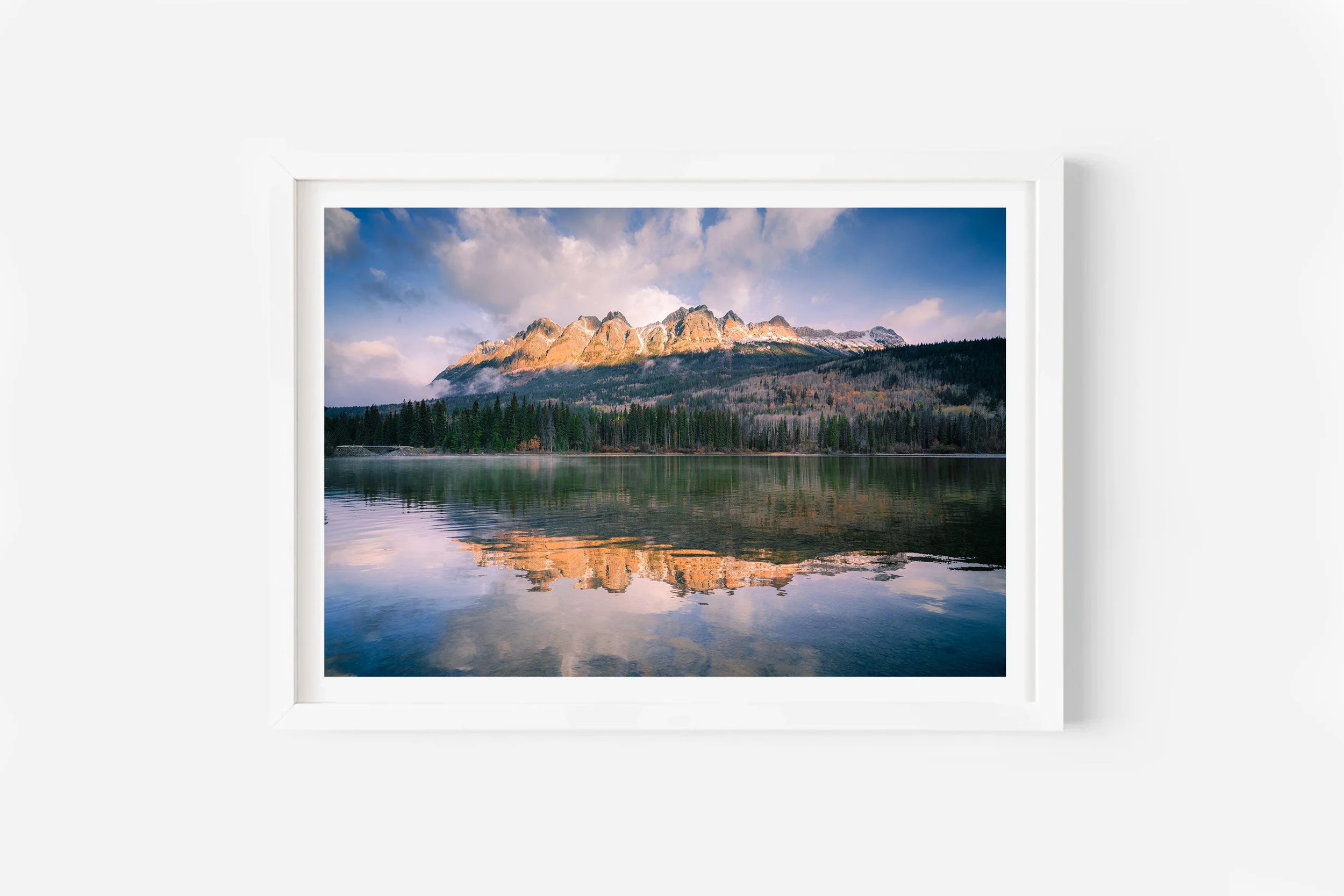 mountain views jasper canada highway 19 print