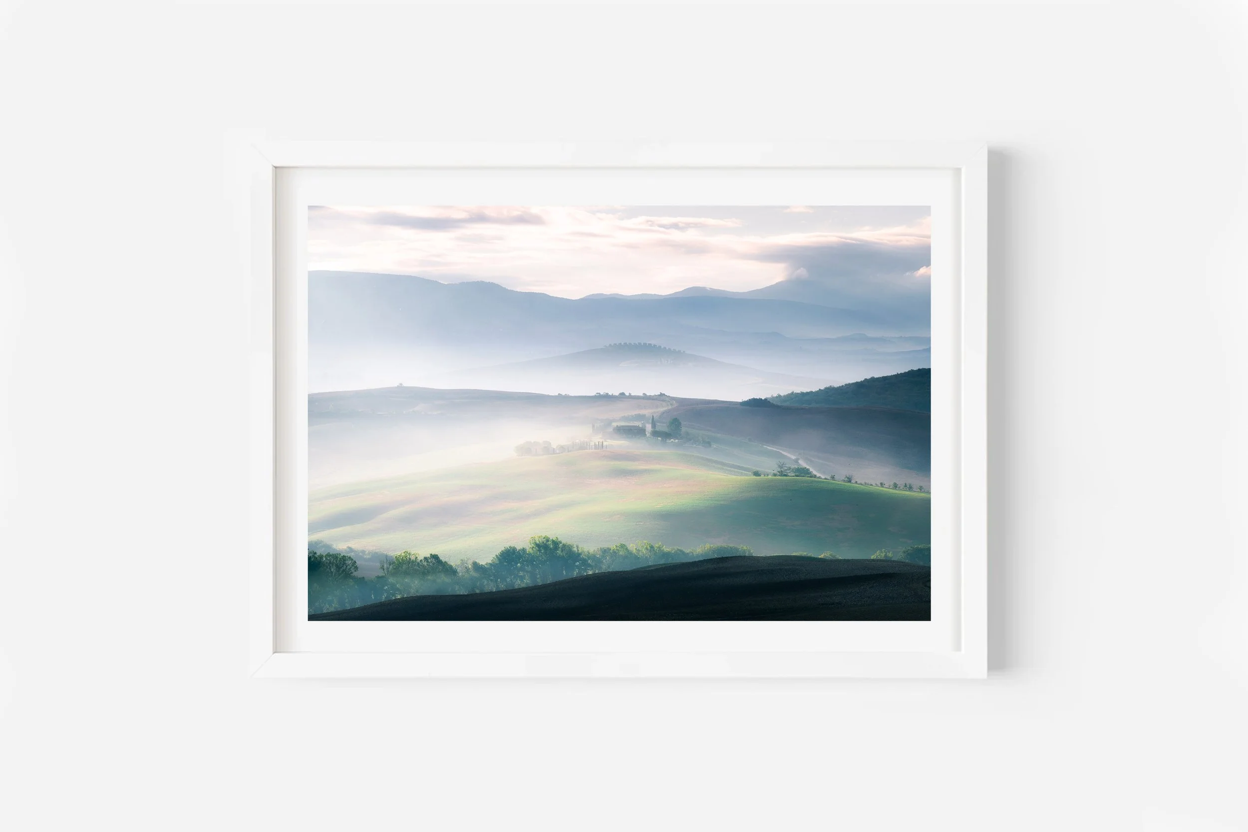 Tuscan Fields Podere Belvedere Tuscany Italy Print