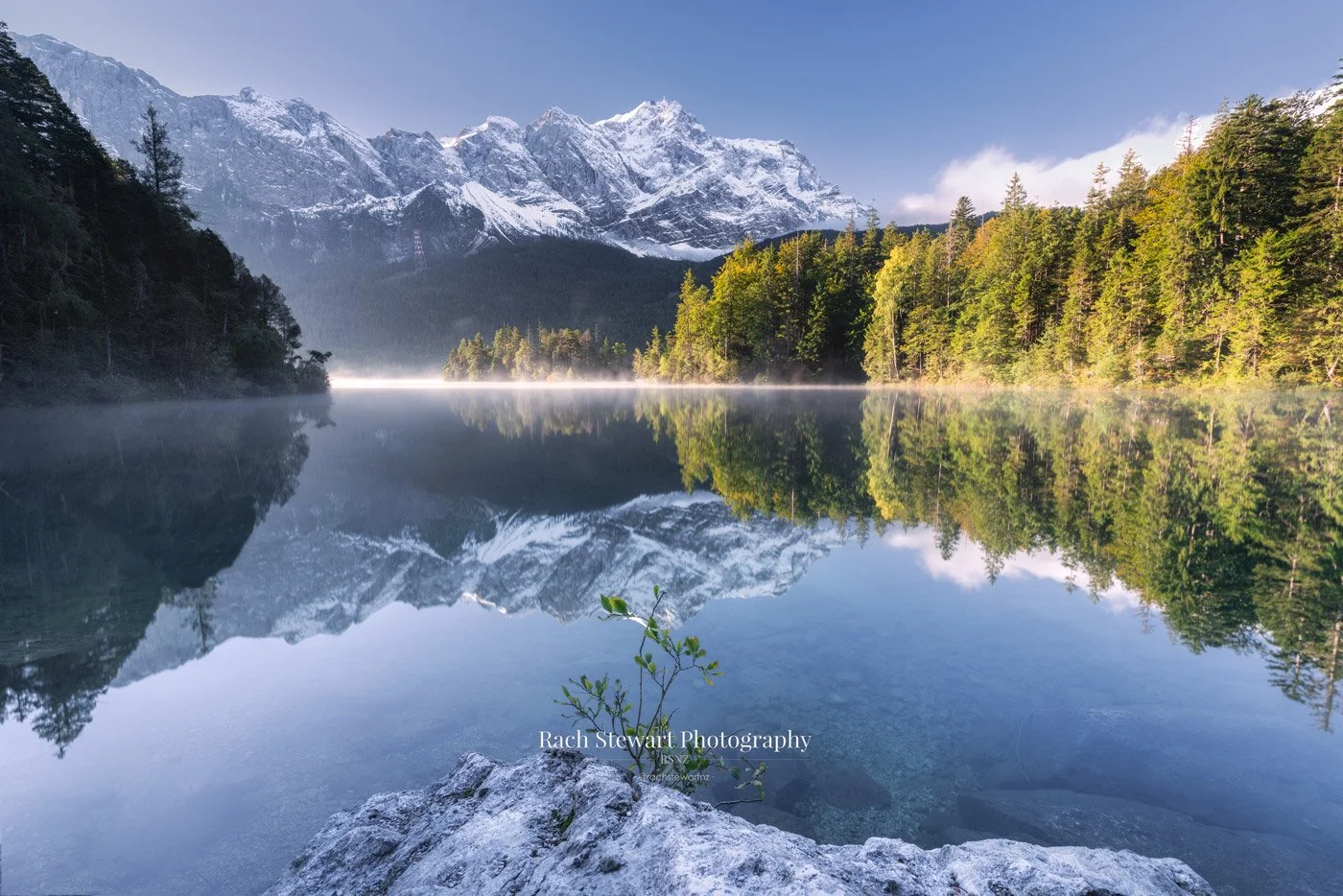 Sunrise Eibsee Lake Bavaria Germany Print