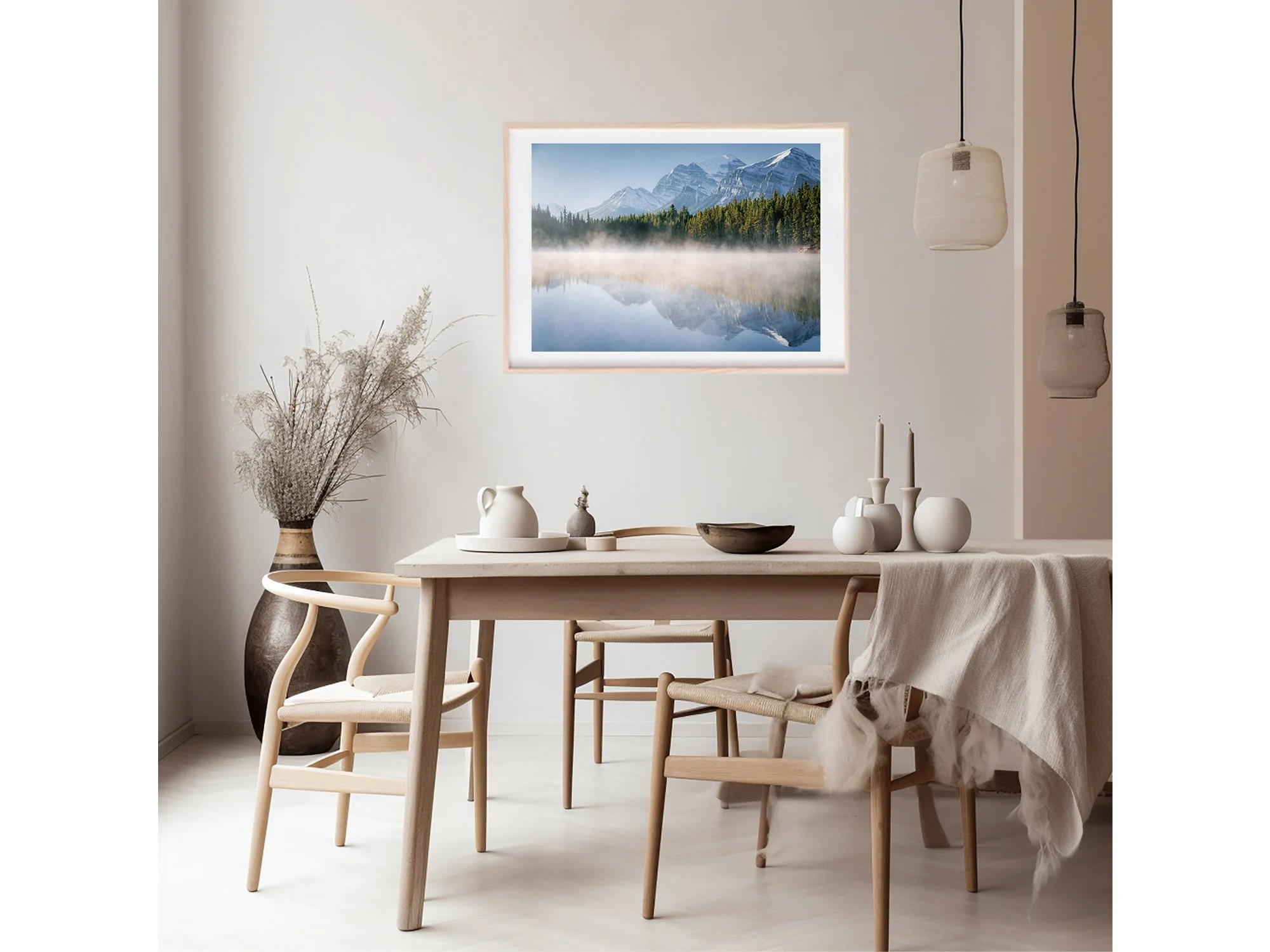 herbert lake banff national park canada sunrise print