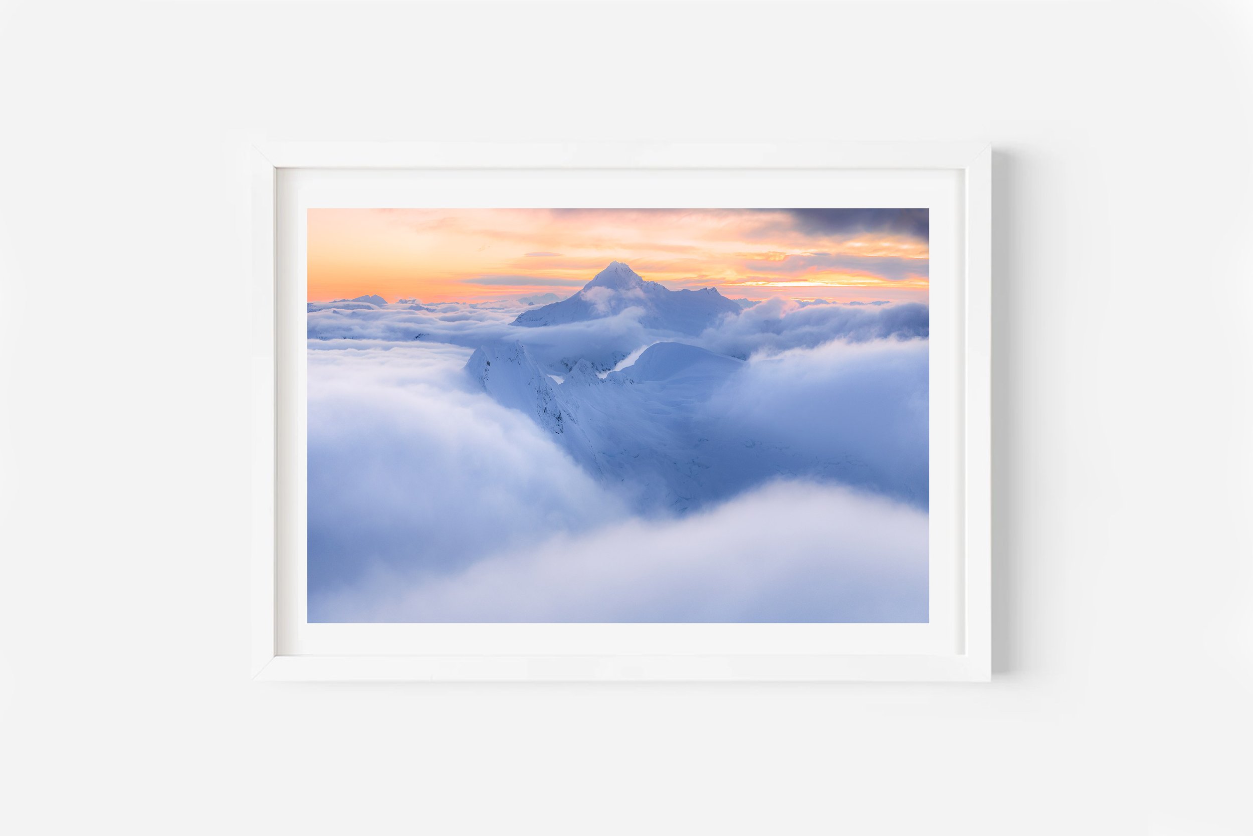 Mount Aspiring National Park Aerial NZ Print