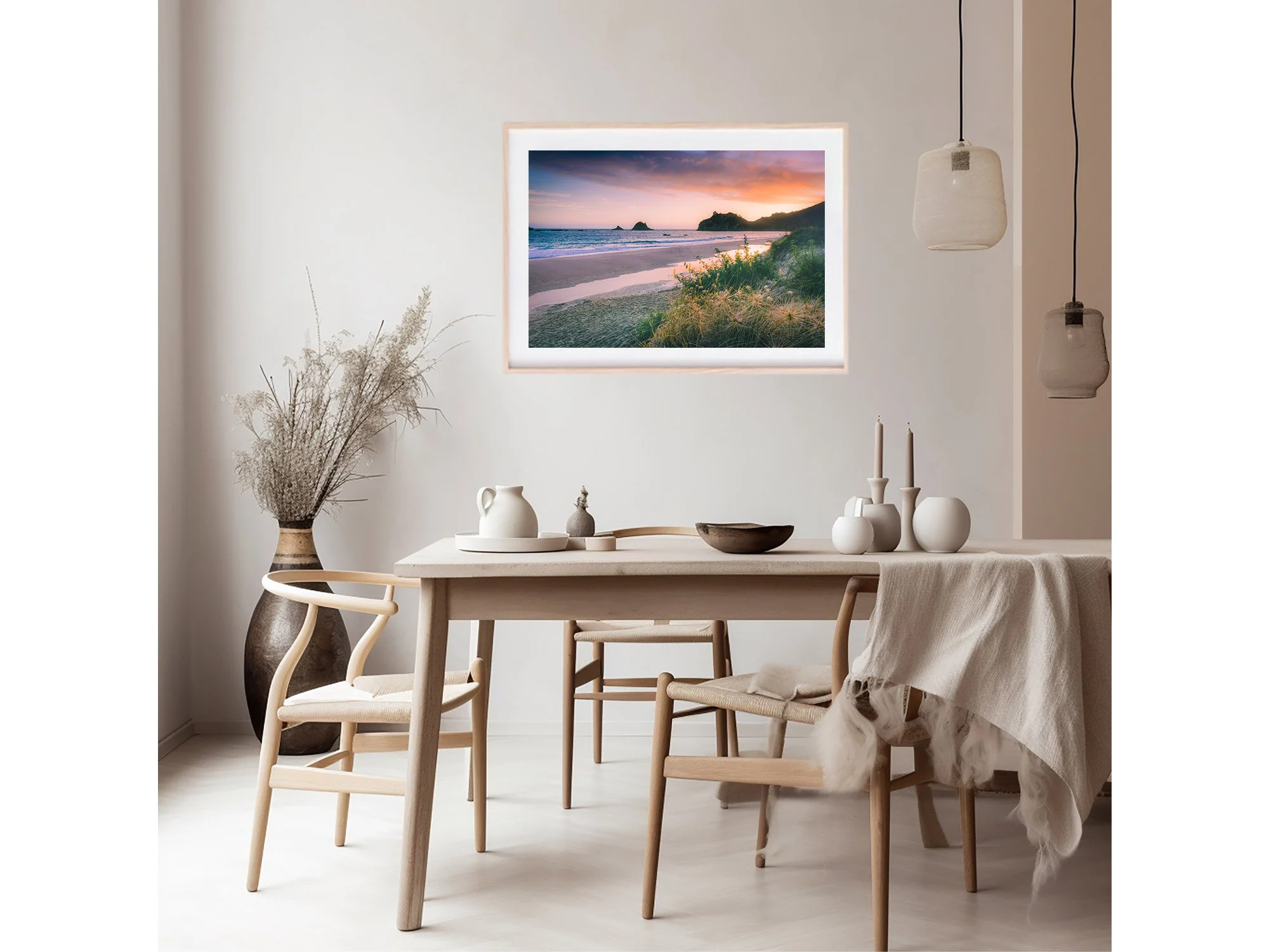 Hahei Beach Coromandel sunrise NZ Print