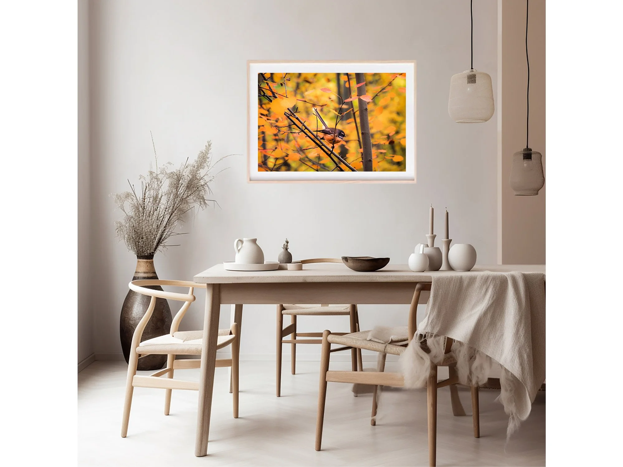 New Zealand Piwakawaka Bird Fantail NZ Print