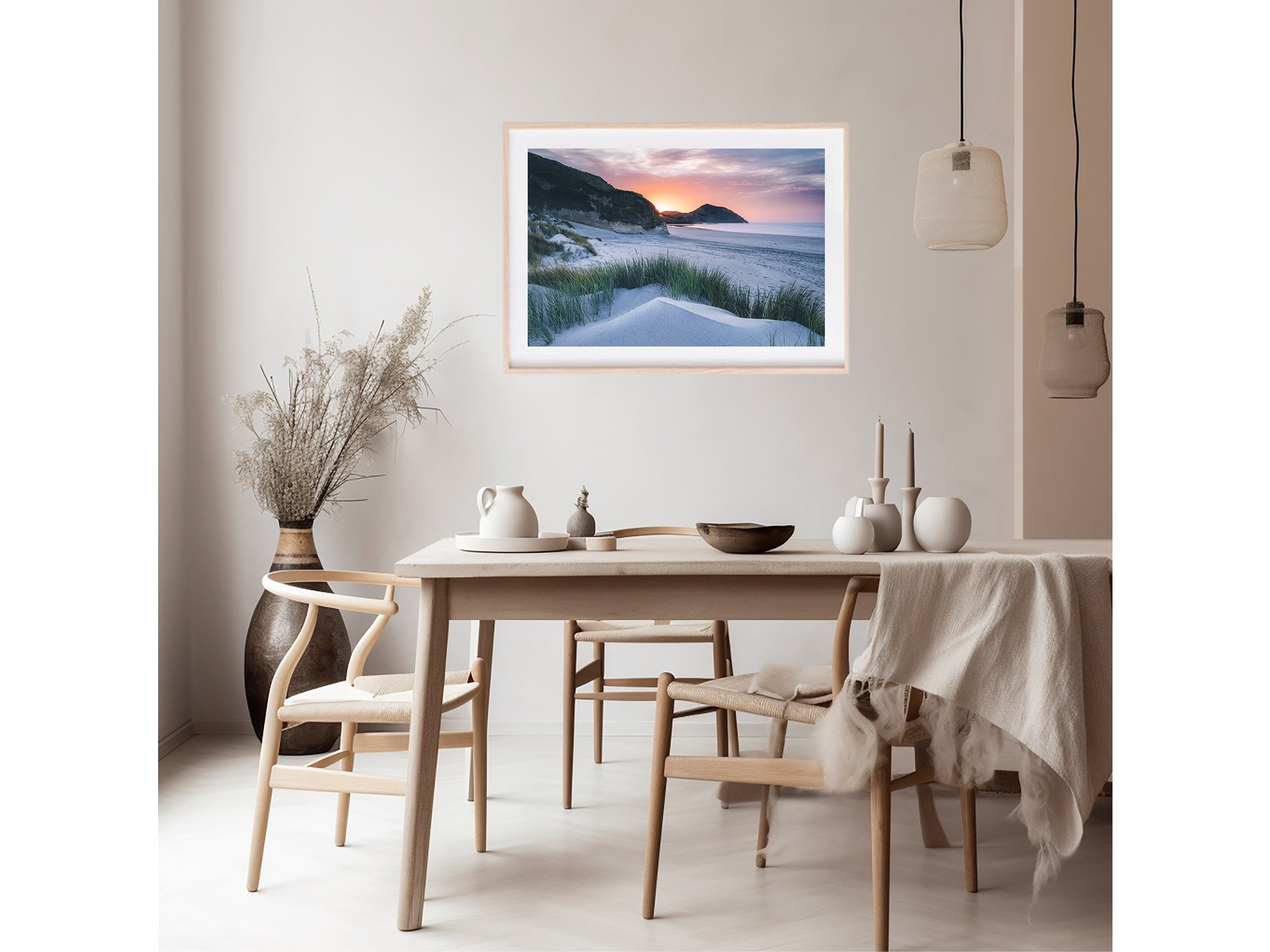 NZ Print of Wharariki Beach Sunset Dunes