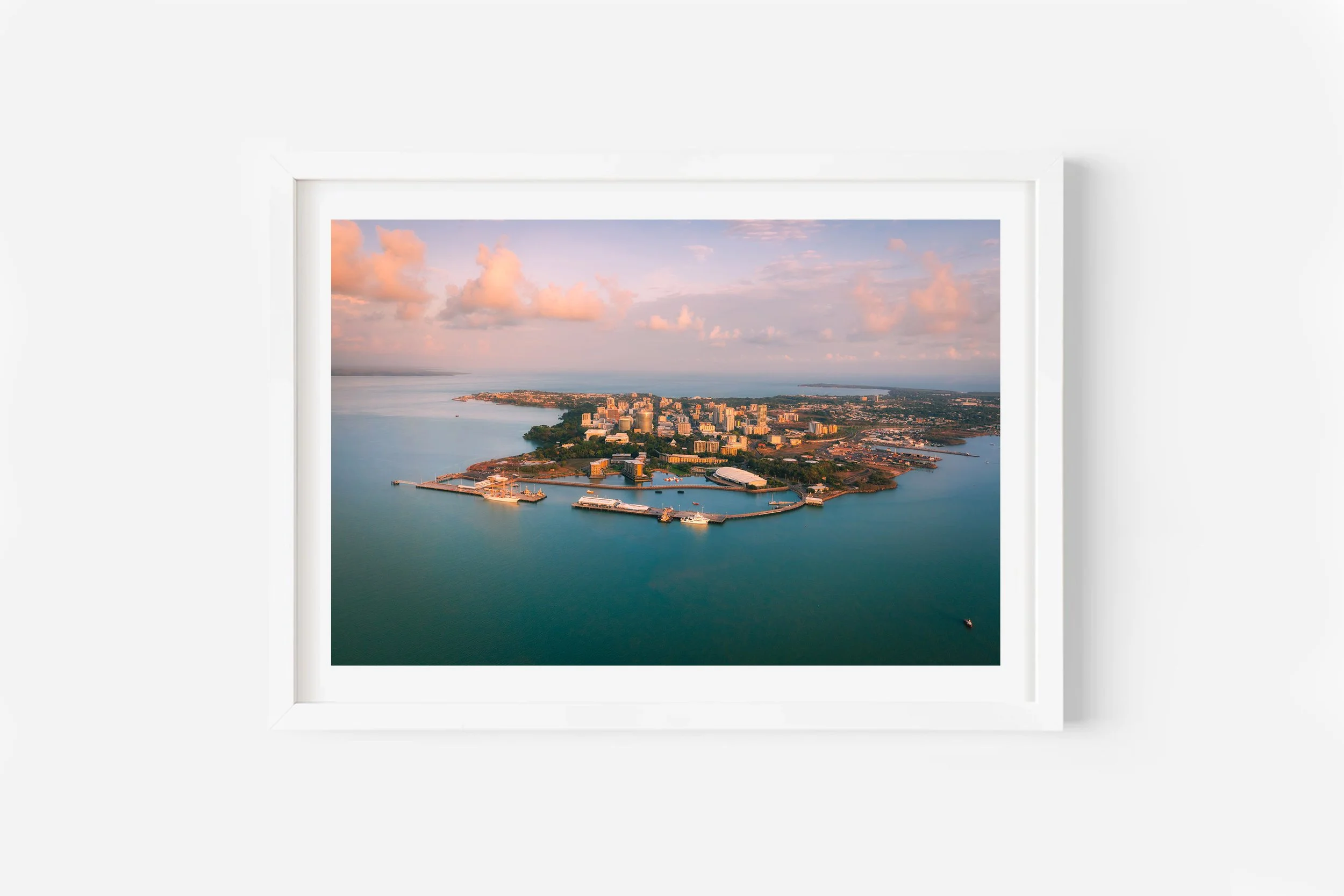 Darwin City Aerial sunrise Northern Territory Australia Print