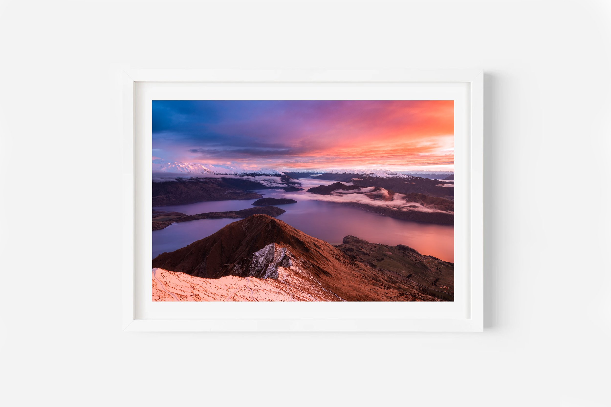 Roys Peak sunrise Wanaka NZ Print