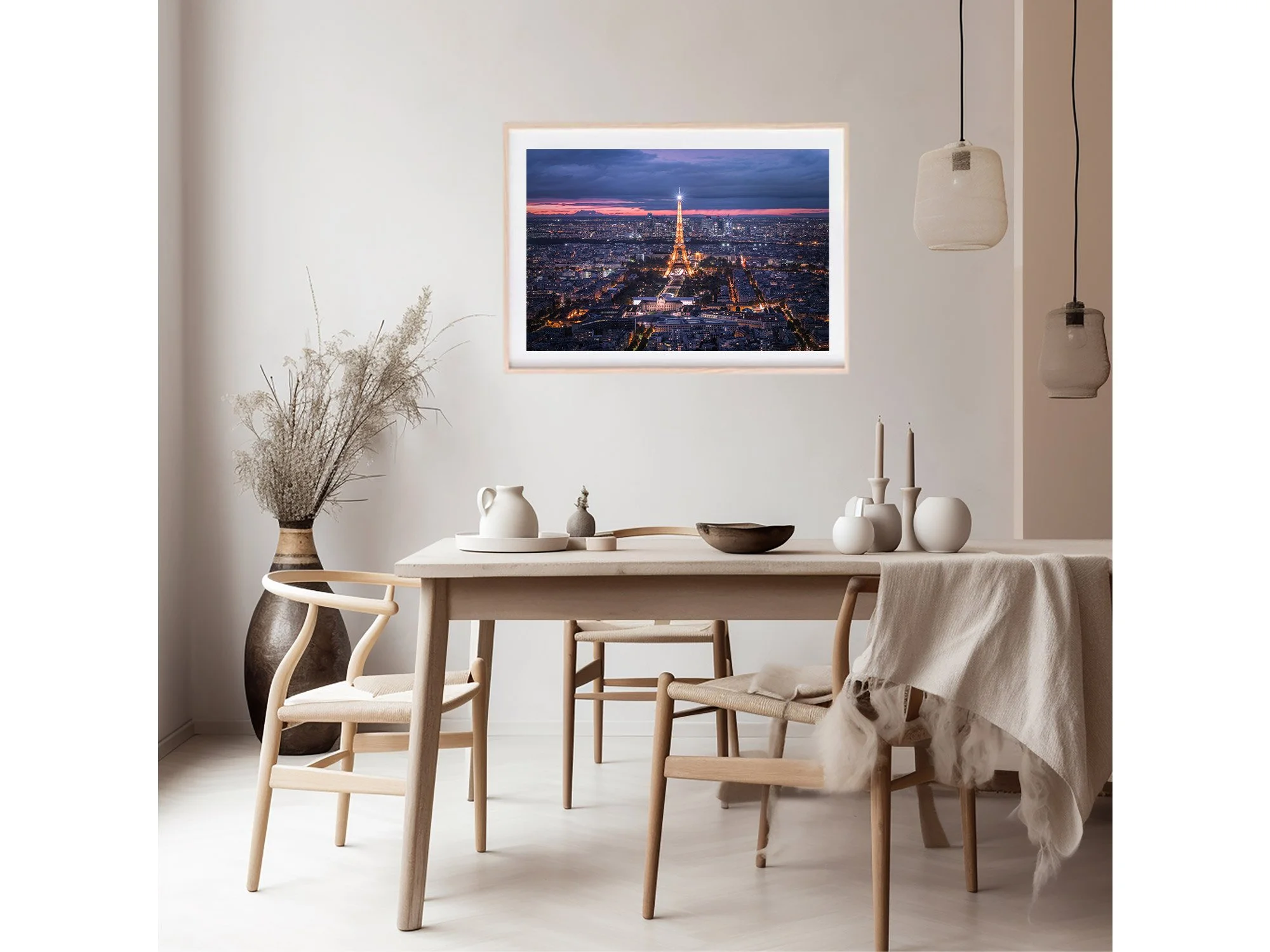 Eiffel Tower from Tour Montpanasse Tower Paris France Print