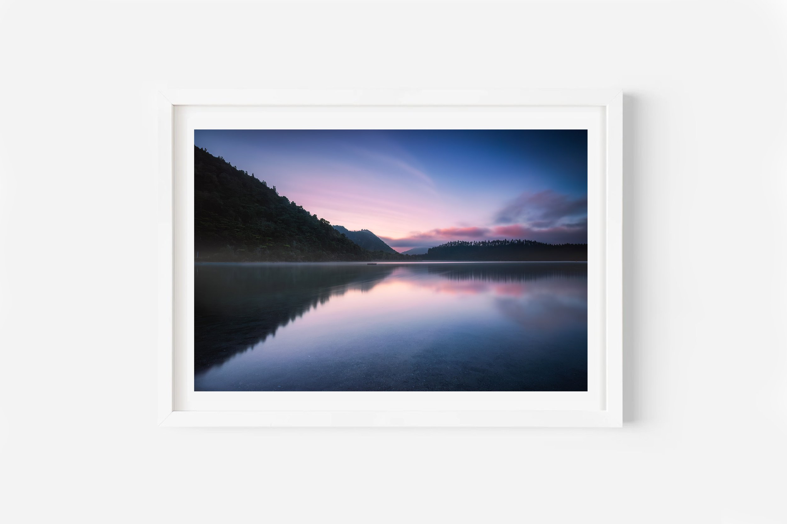 Top 10 Blue Lake Tikitapu Rotorua Sunrise NZ Print