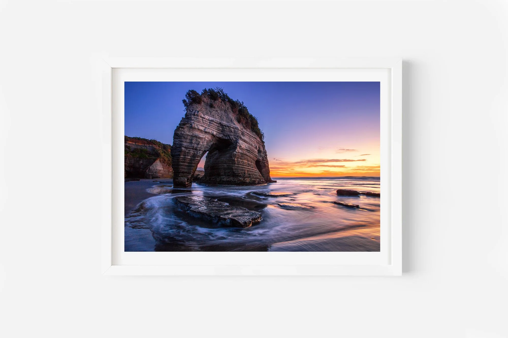 Elephant Rock Tongaporutu Taranaki NZ Print