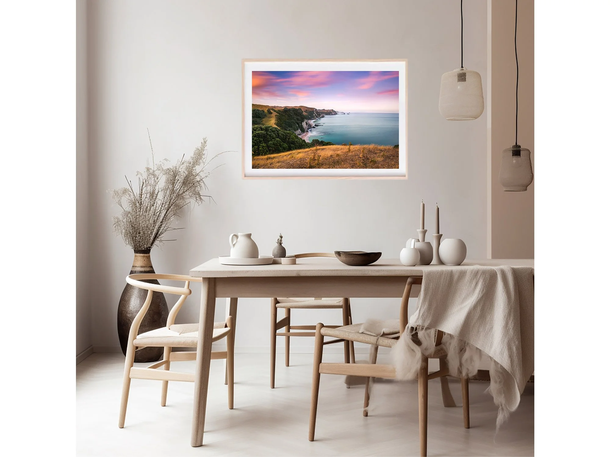 Coromandel Coastline Whiritoa Sunset NZ Print