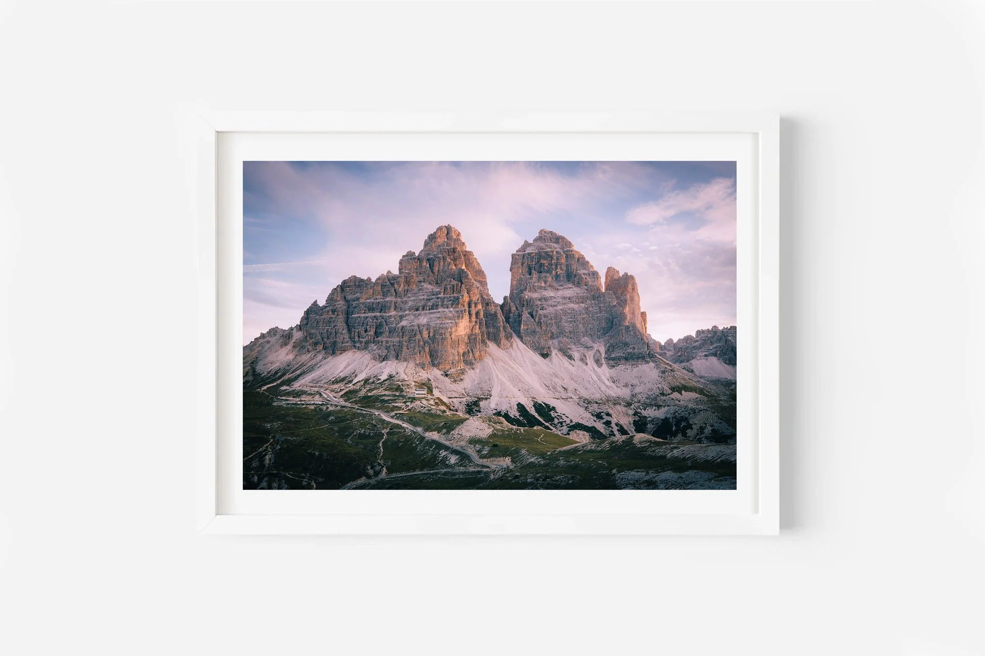 Rifugio Auronzo Tre Cime Di Lavaredo The Dolomites Italy Print