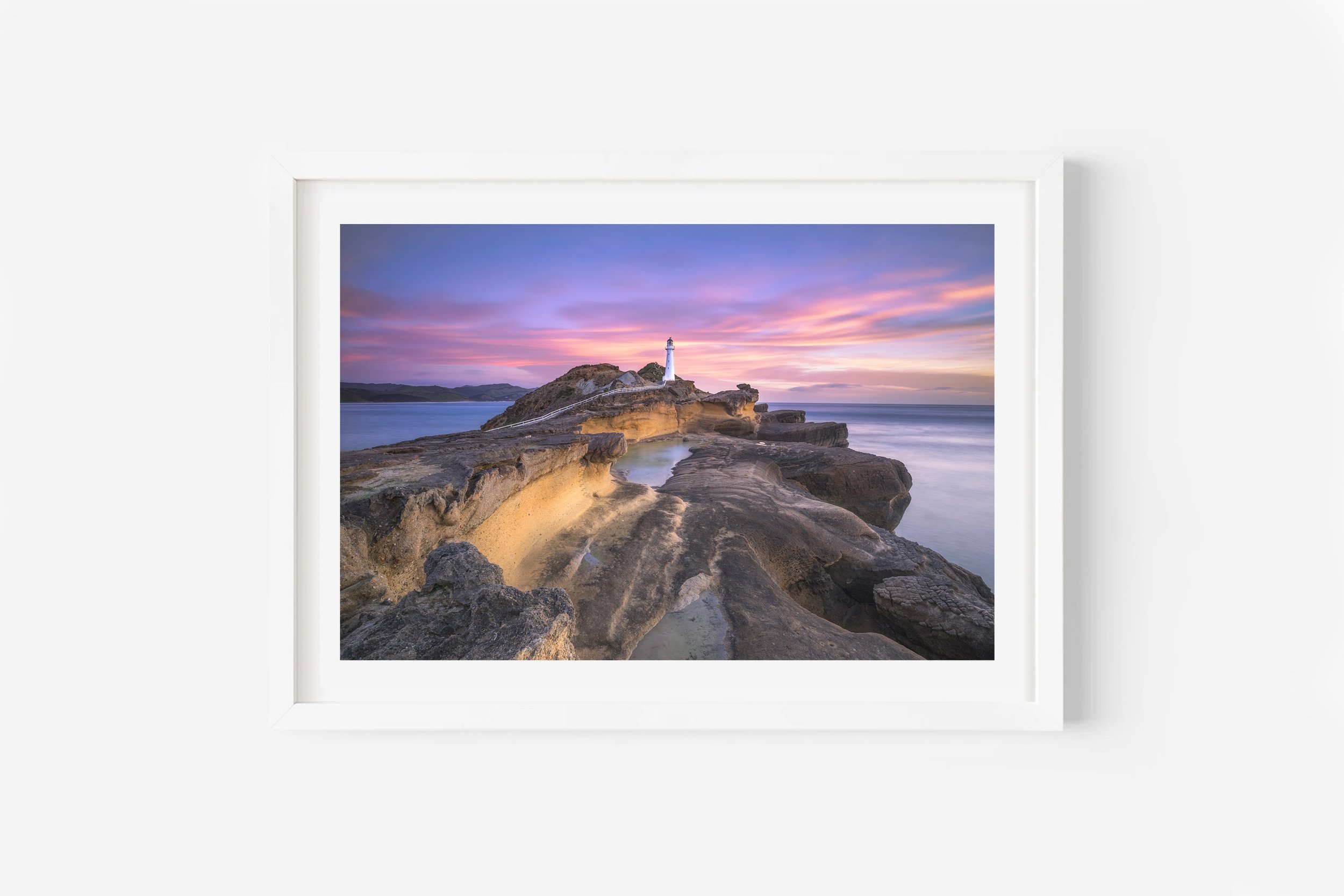 Castlepoint Lighthouse Sunrise Print Wairarapa New Zealand