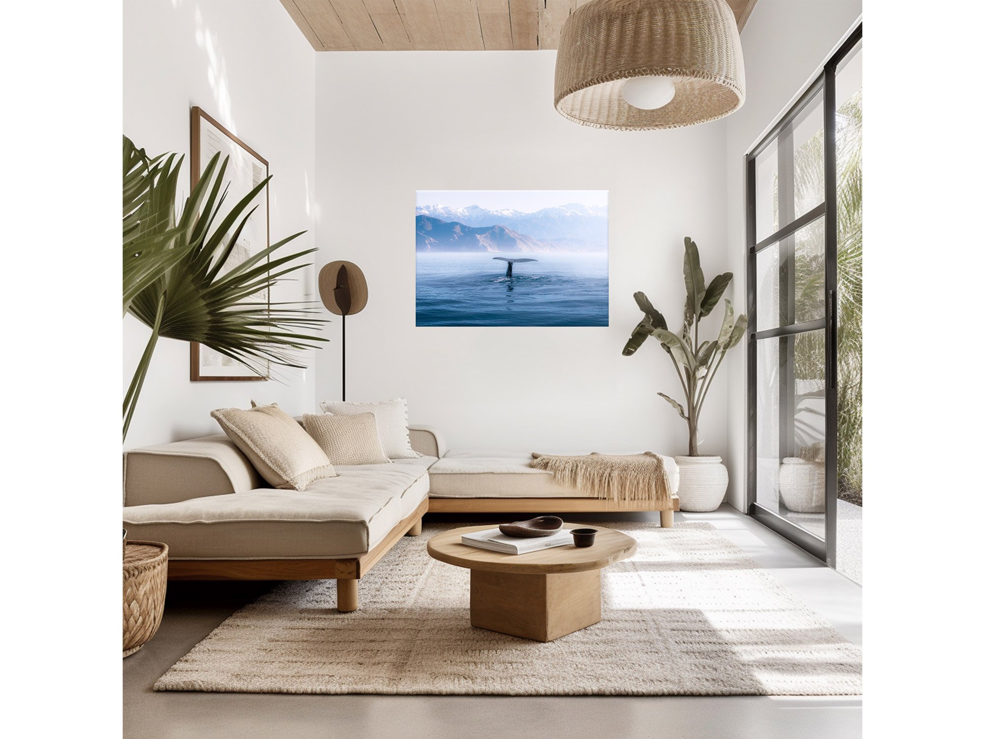 Sperm Whale diving in Kaikoura NZ Print