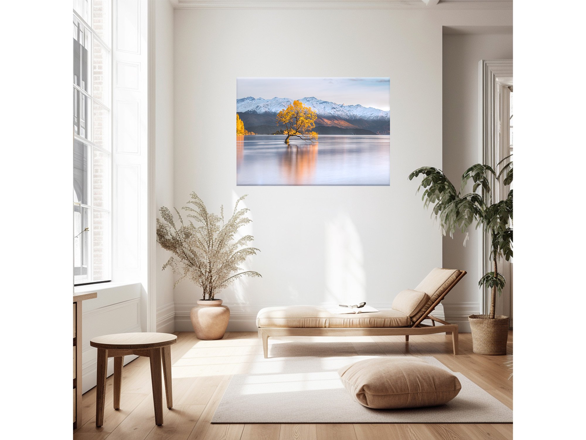 Wanaka Tree sunrise reflection Autumn NZ Print