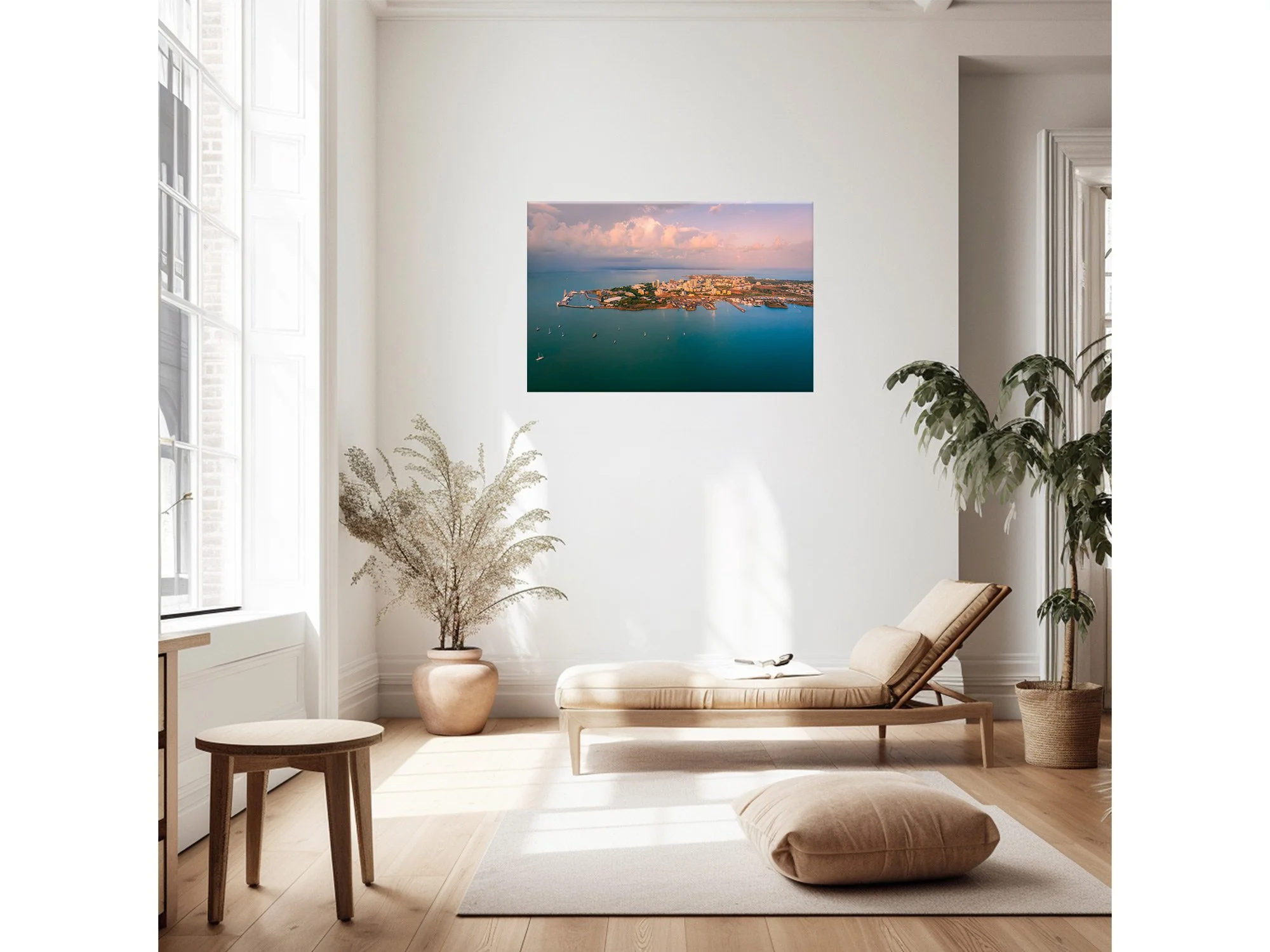 darwin city sunrise aerial northern territory australia print