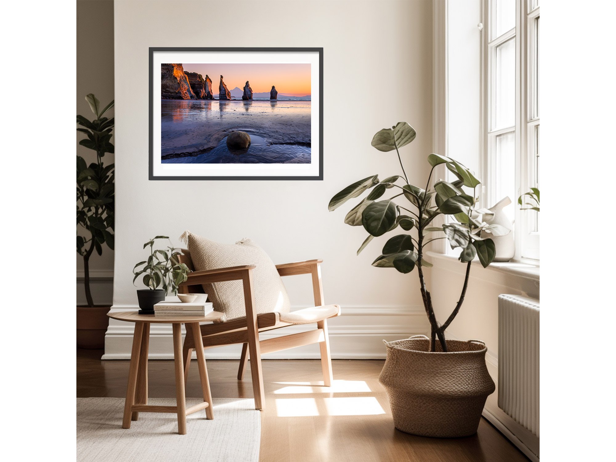Three Sisters Tongaporutu Taranaki NZ Print