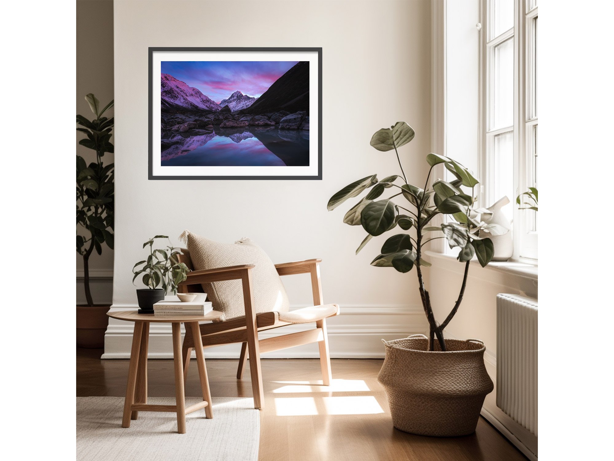 Hooker Valley Track Mount Cook reflection NZ Print