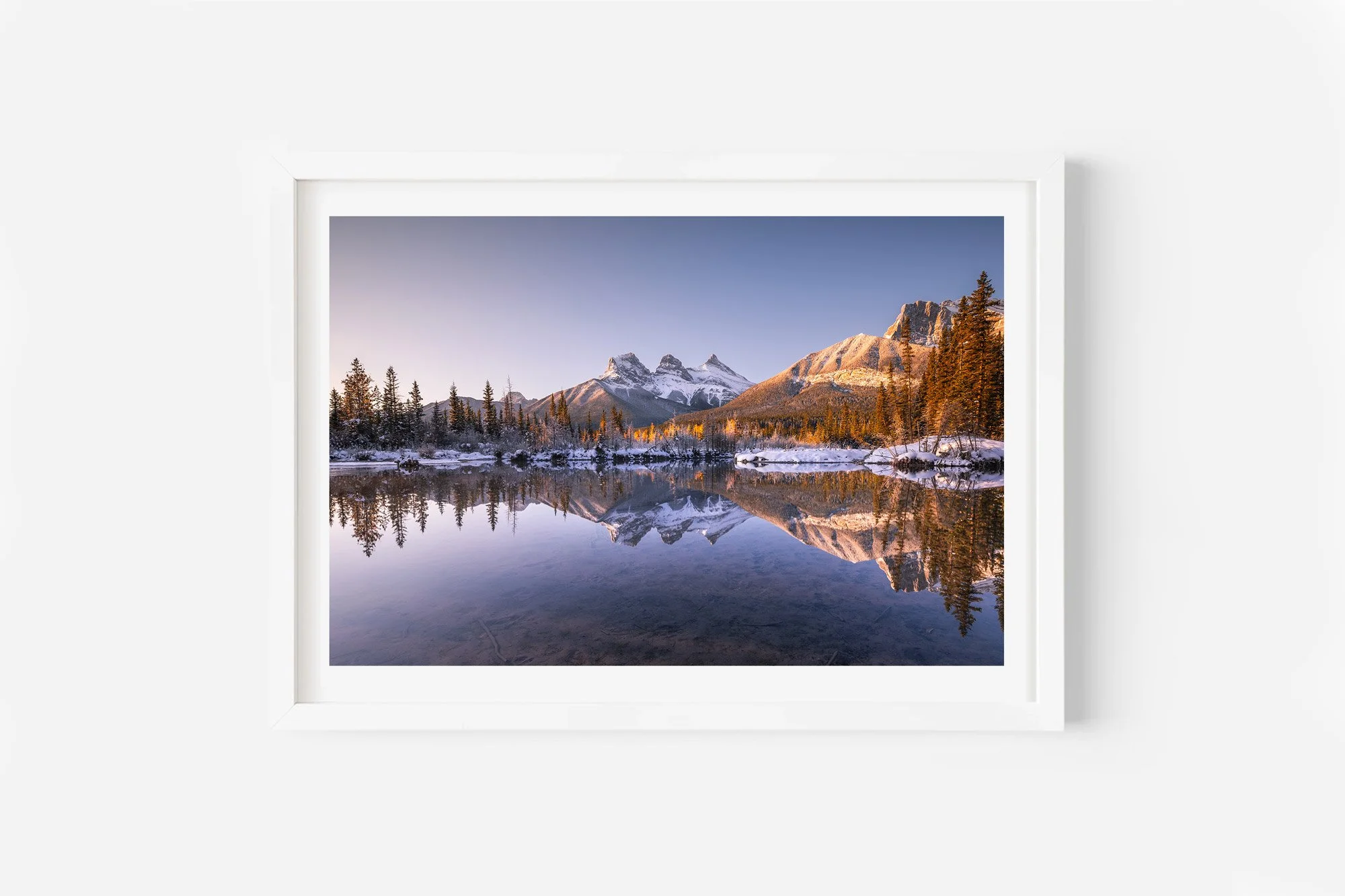 Three Sisters Canmore Policeman Creek Print Canada