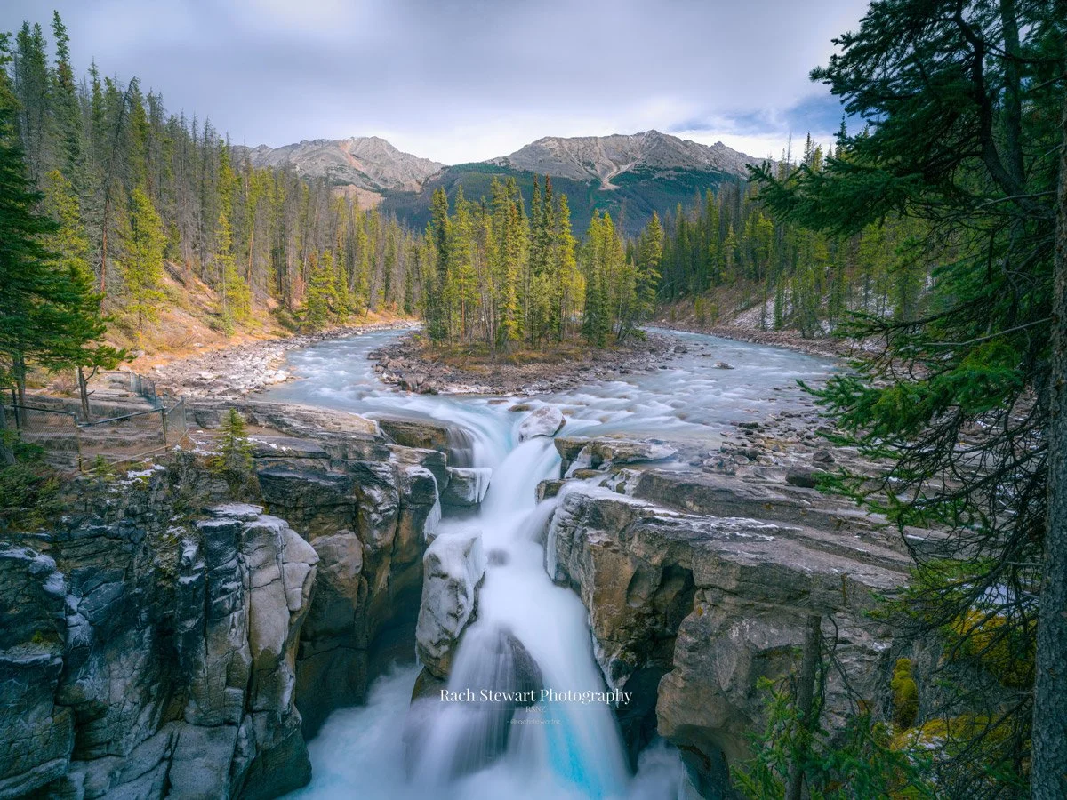 sunwapta falls jasper national park canada print