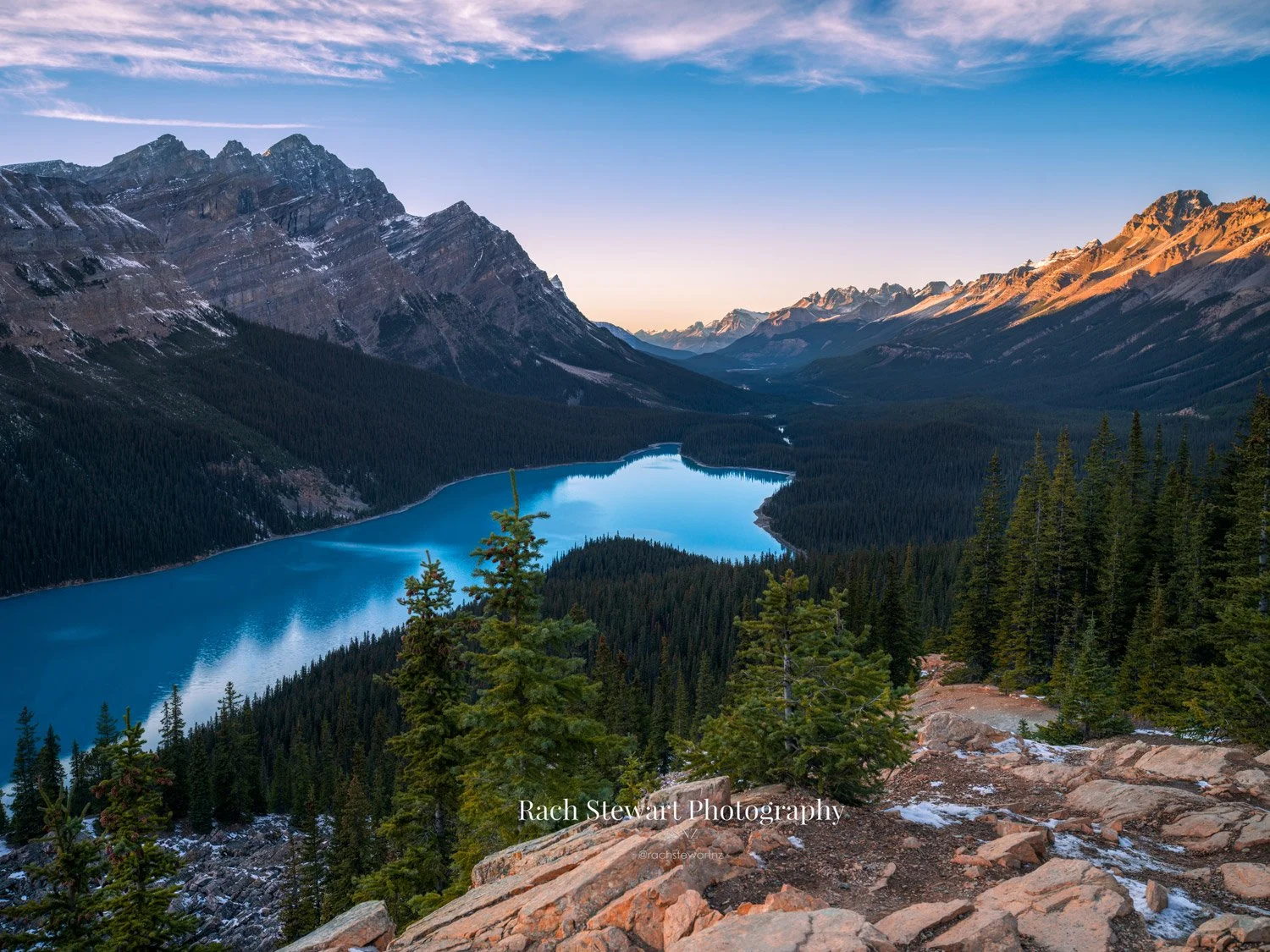 peyto lake trail banff national park canada print