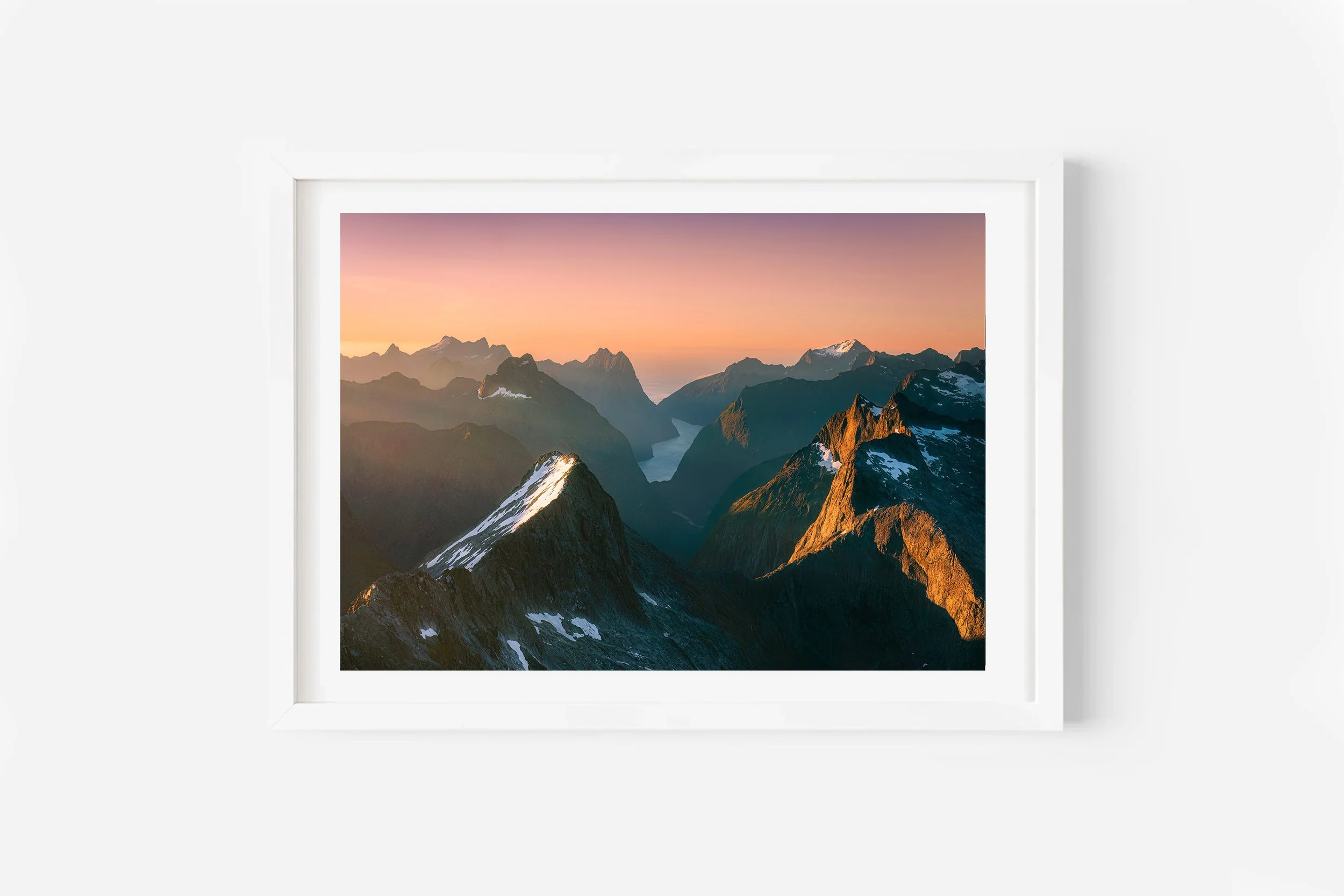 Milford Sound Sunset New Zealand Print
